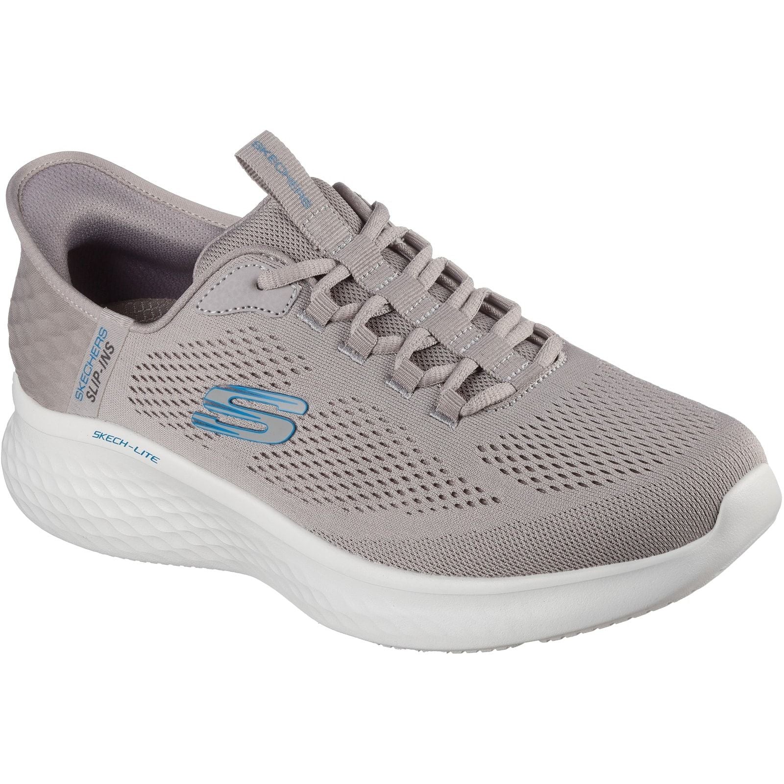 Skechers Mens Skech-Lite Pro Primebase Trainers Taupe/Brown - Image 5