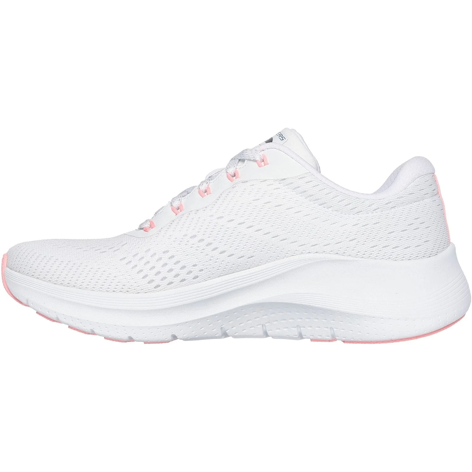Skechers Womens Arch Fit 2.0 - Big League Trainers White/Pink/Blue - Image 2