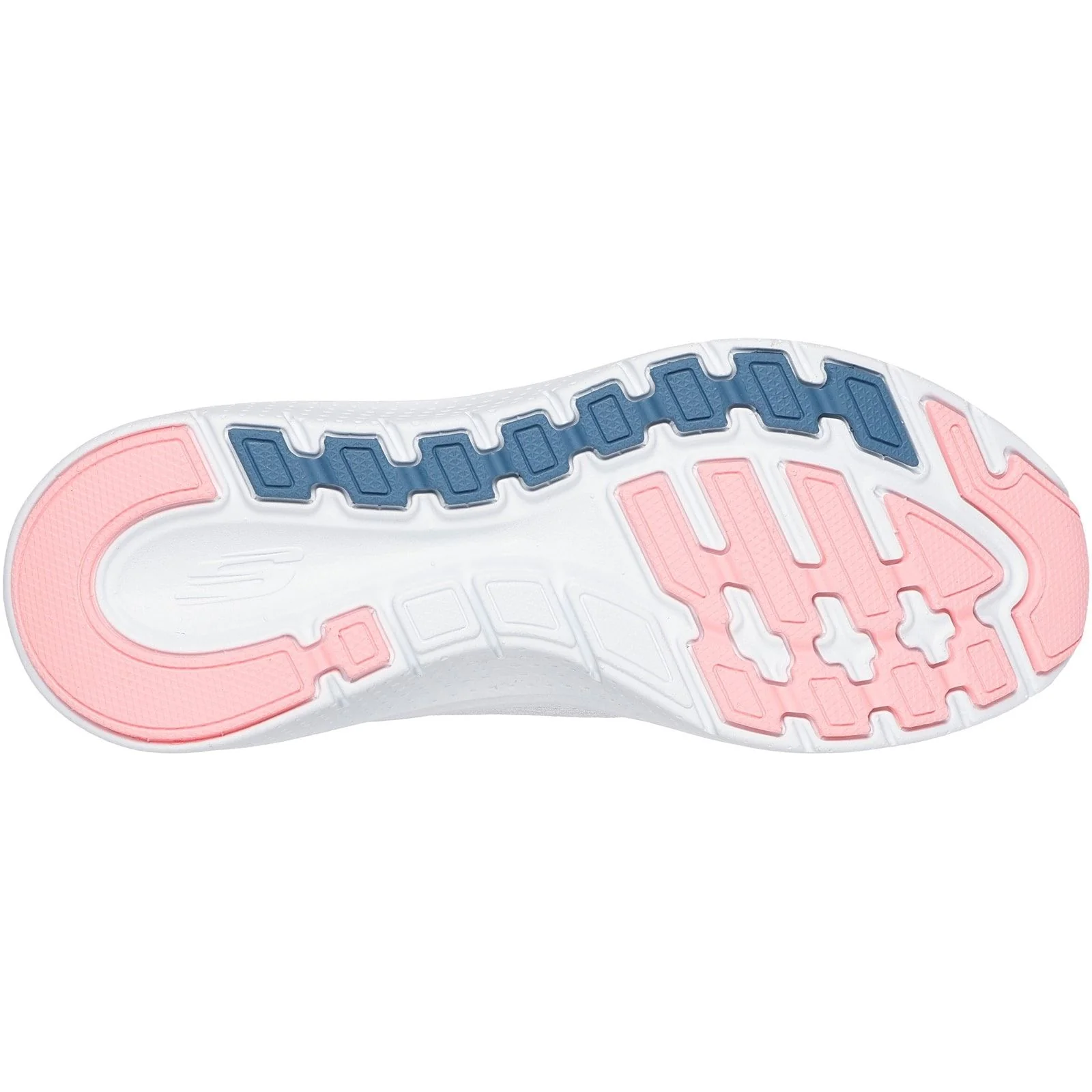 Skechers Womens Arch Fit 2.0 - Big League Trainers White/Pink/Blue - Image 3