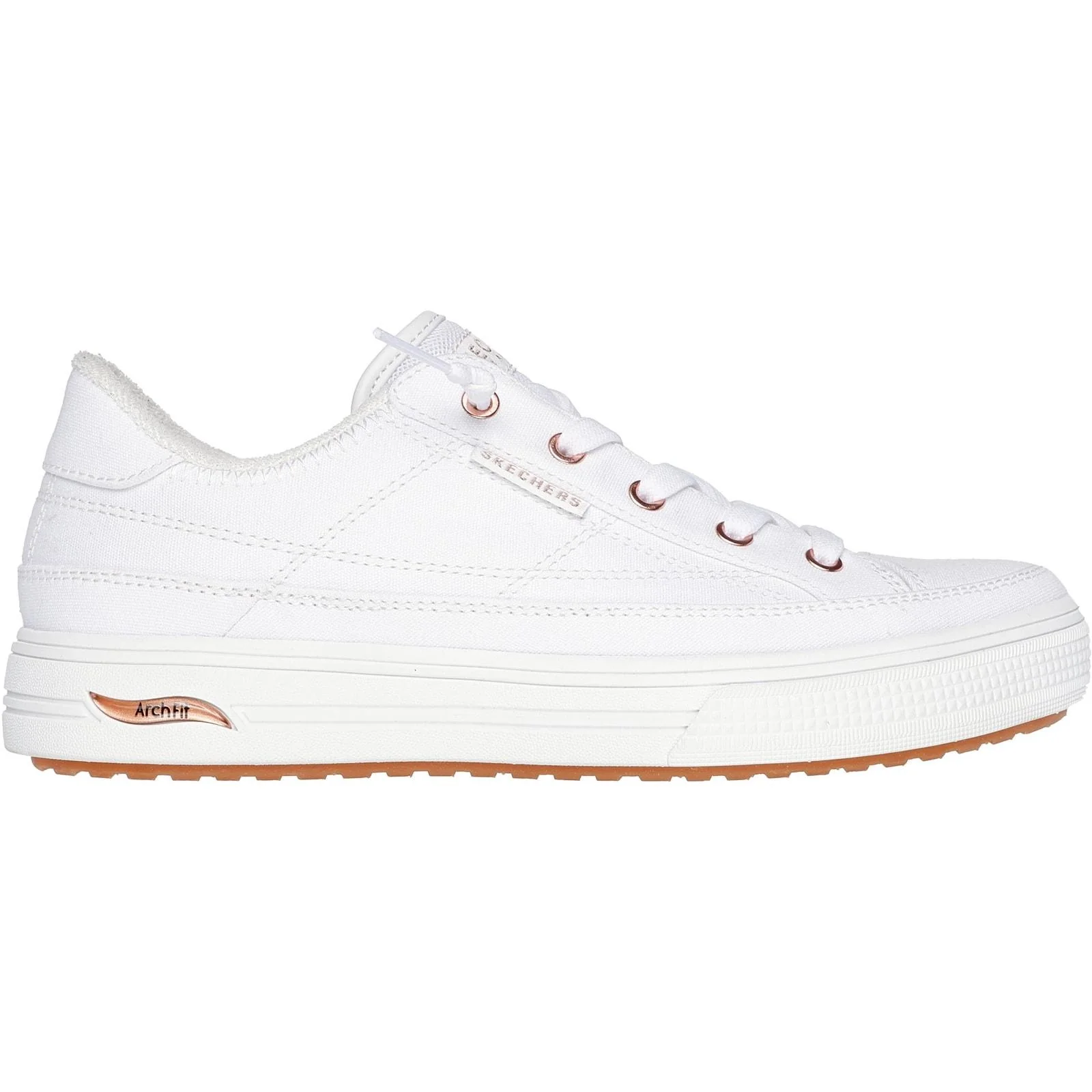Skechers Womens Arch Fit Arcade - Meet Ya There Trainers White