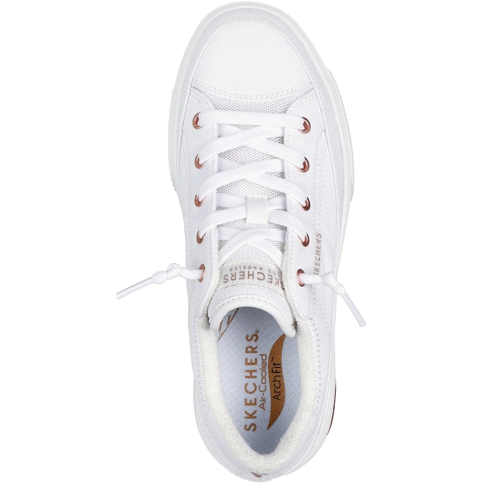 Skechers Womens Arch Fit Arcade - Meet Ya There Trainers White - Image 3