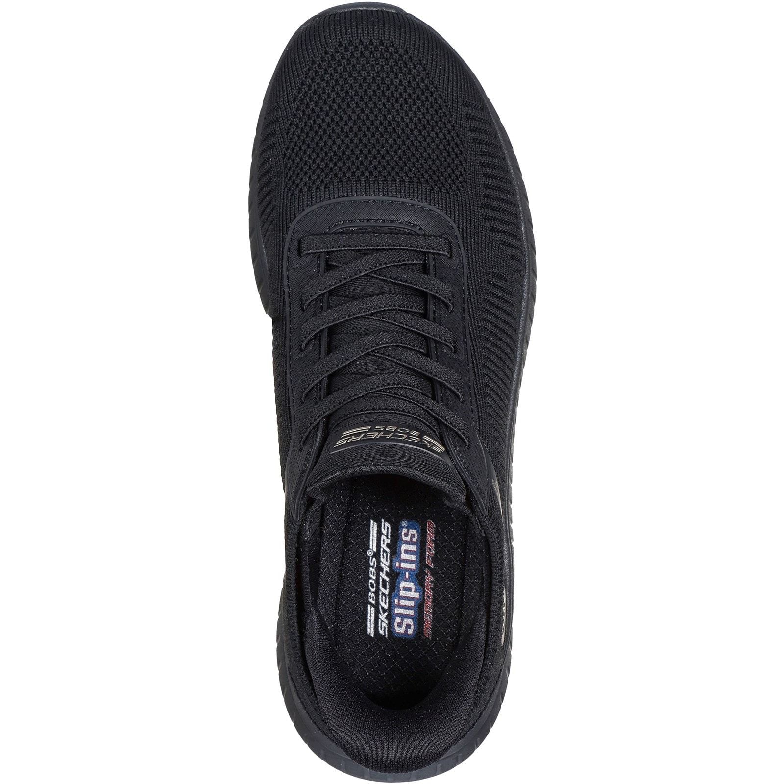 Skechers Womens BOBS Sport Squad Chaos Trainers Black - Image 4