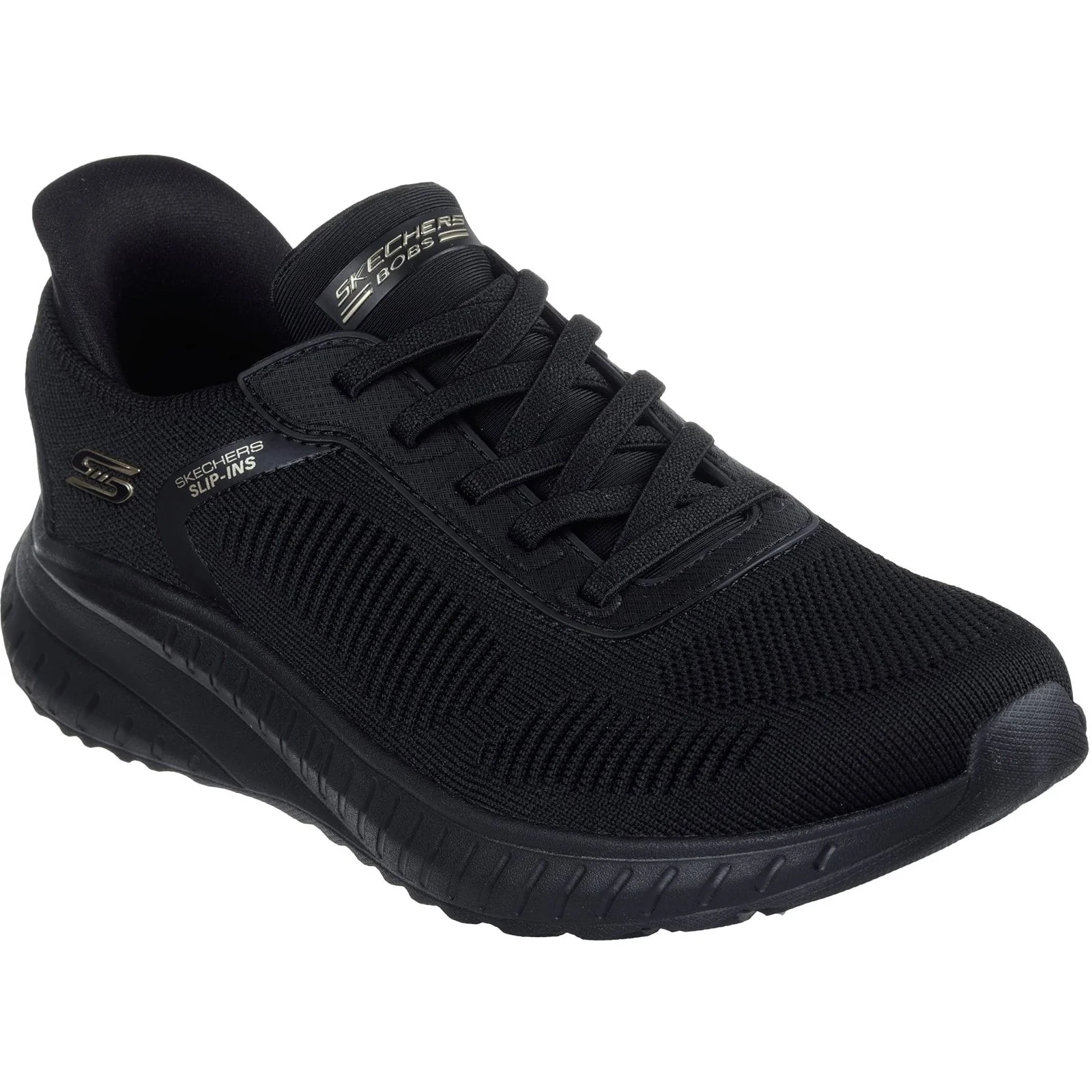 Skechers Womens BOBS Sport Squad Chaos Trainers Black - Image 5