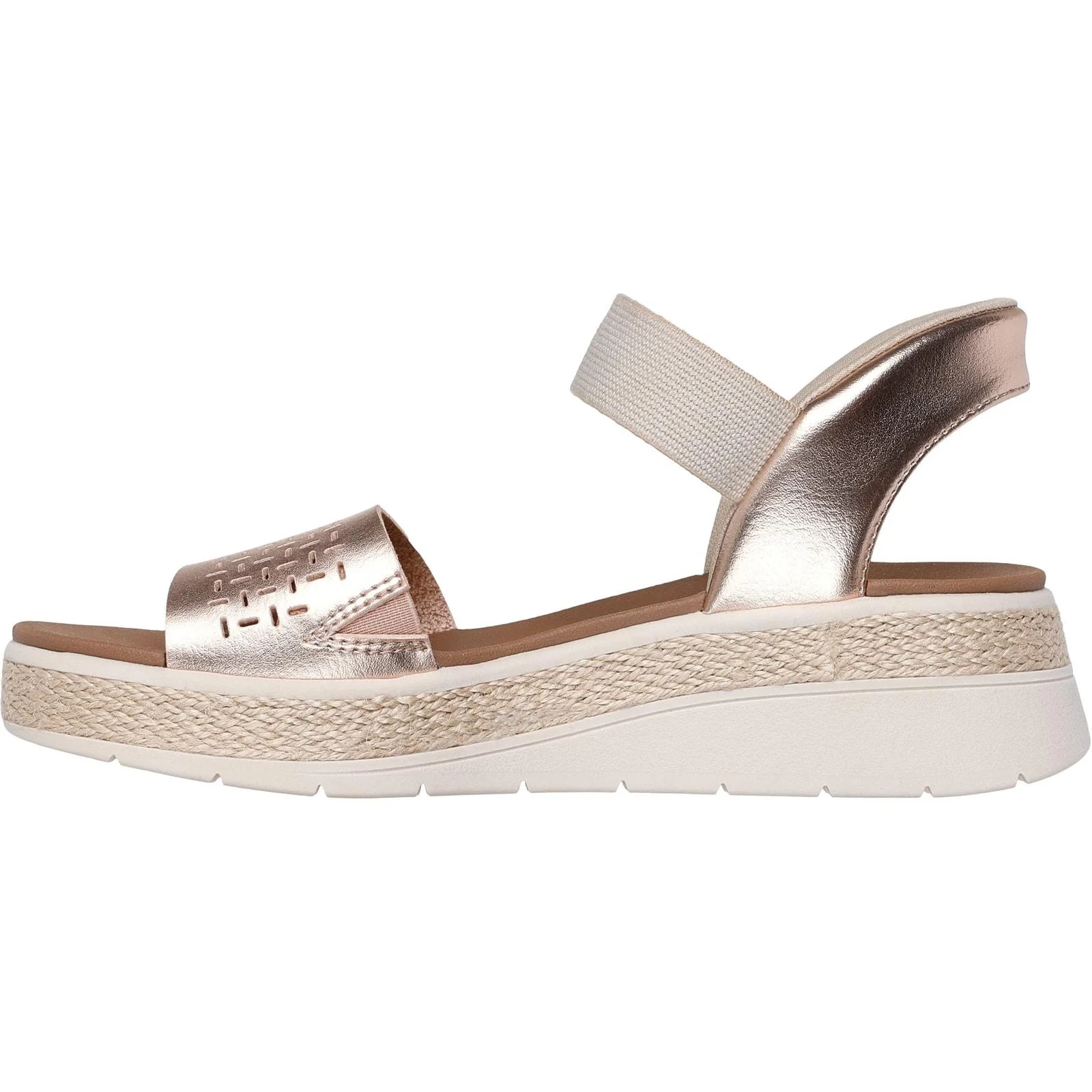 Skechers Womens BOBS Sun Ray Sandal Rose Gold - Image 2