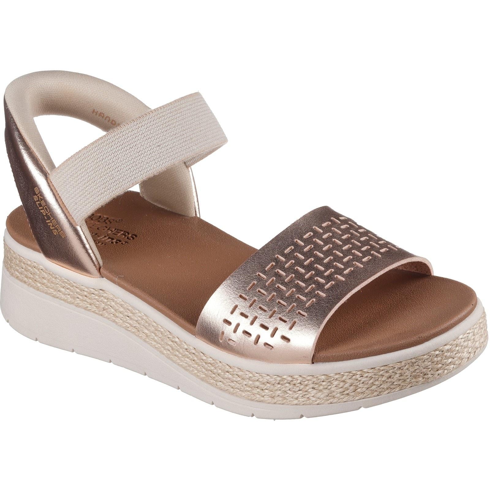 Skechers Womens BOBS Sun Ray Sandal Rose Gold - Image 5