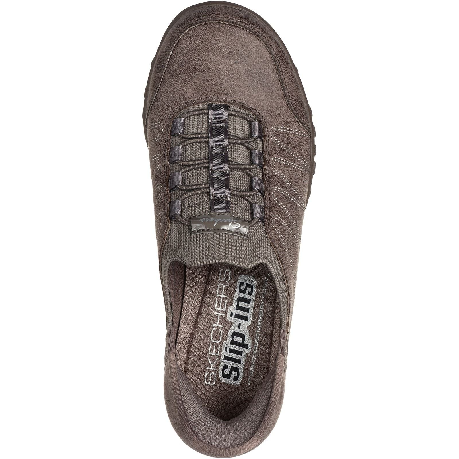 Skechers Womens Breathe-Easy Home-Body Shoes Dark Taupe - Image 4