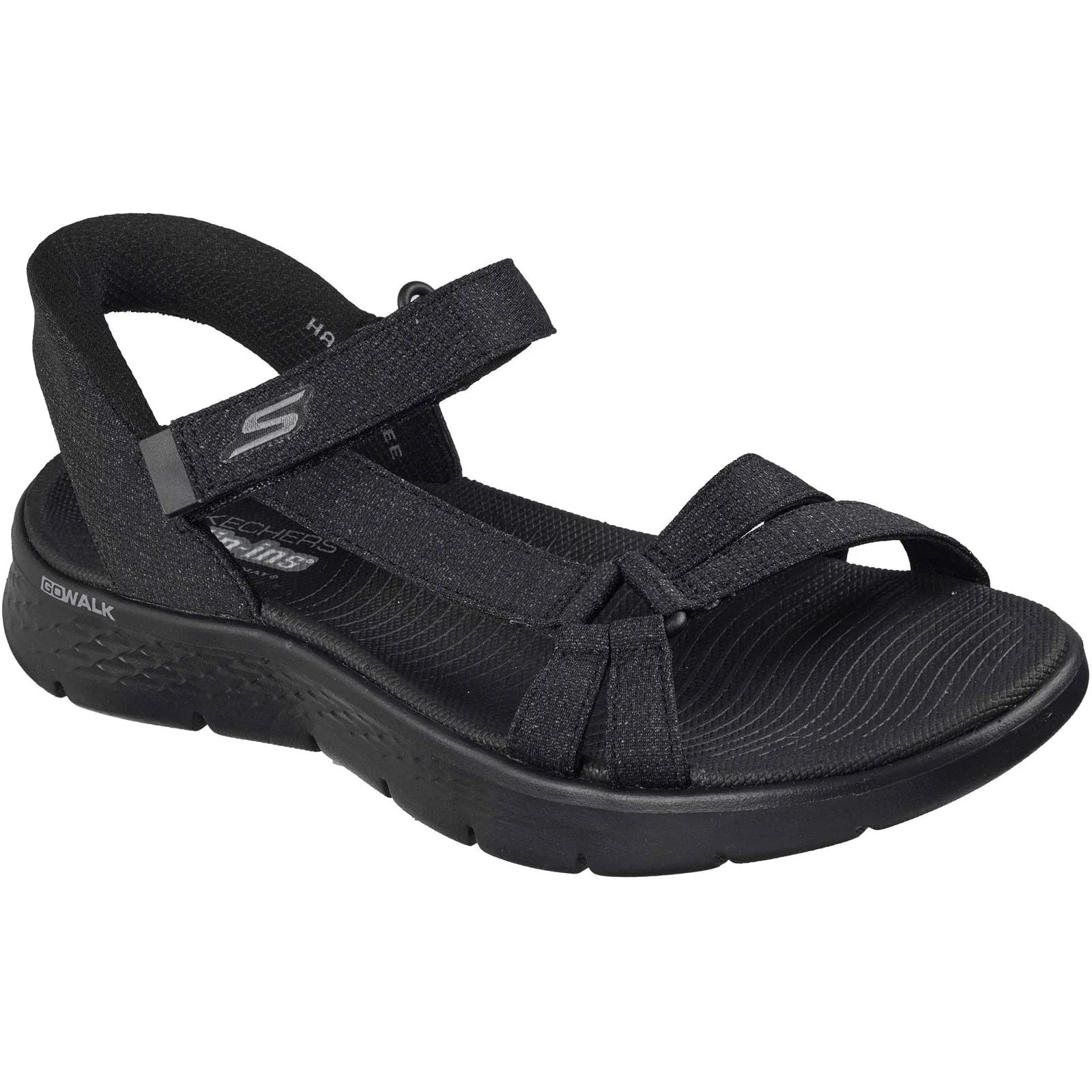 Skechers Womens GO WALK Flex Illuminate Sandal Black - Image 5