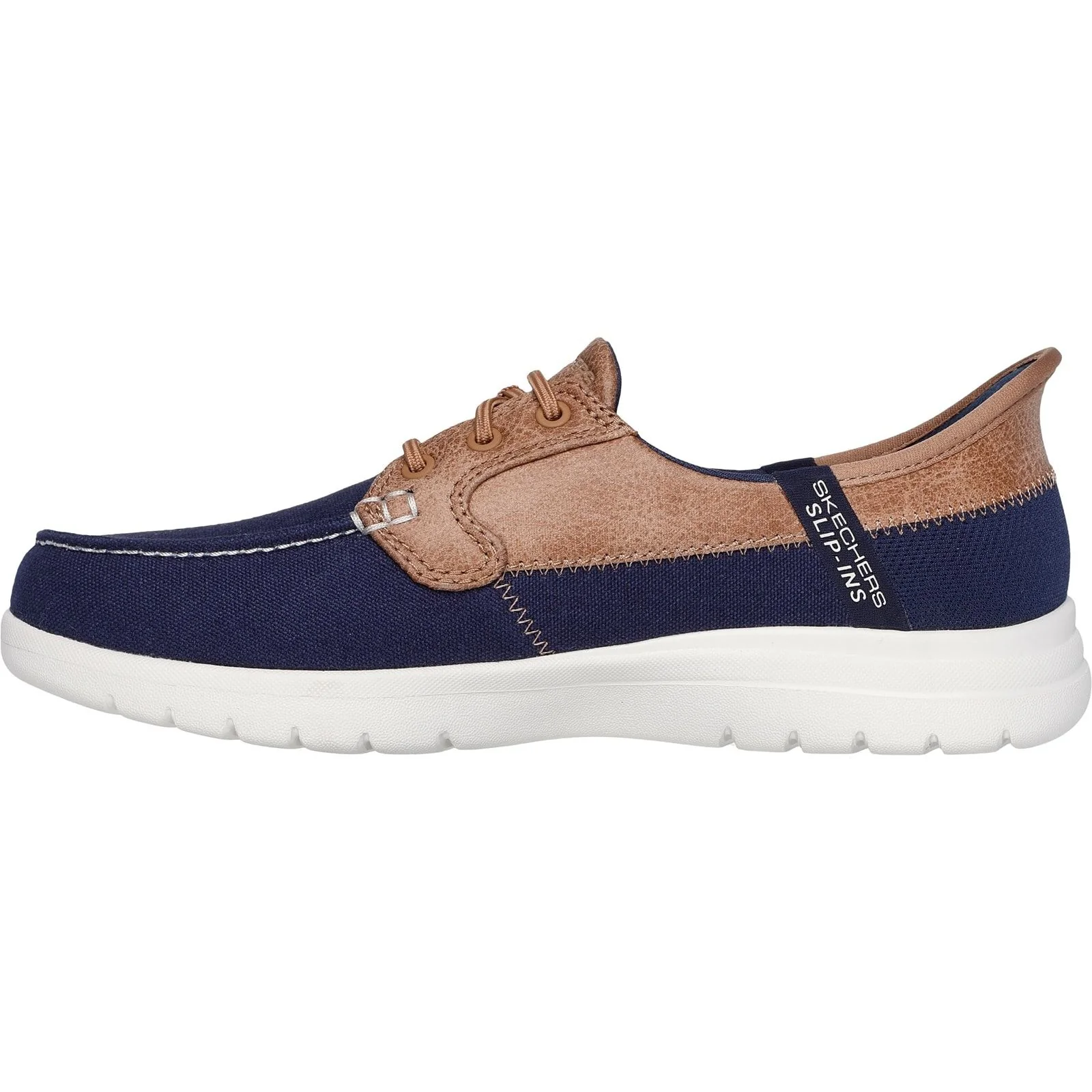 Skechers Womens On-the-GO Flex - Palmilla Boat Shoe Navy - Image 2