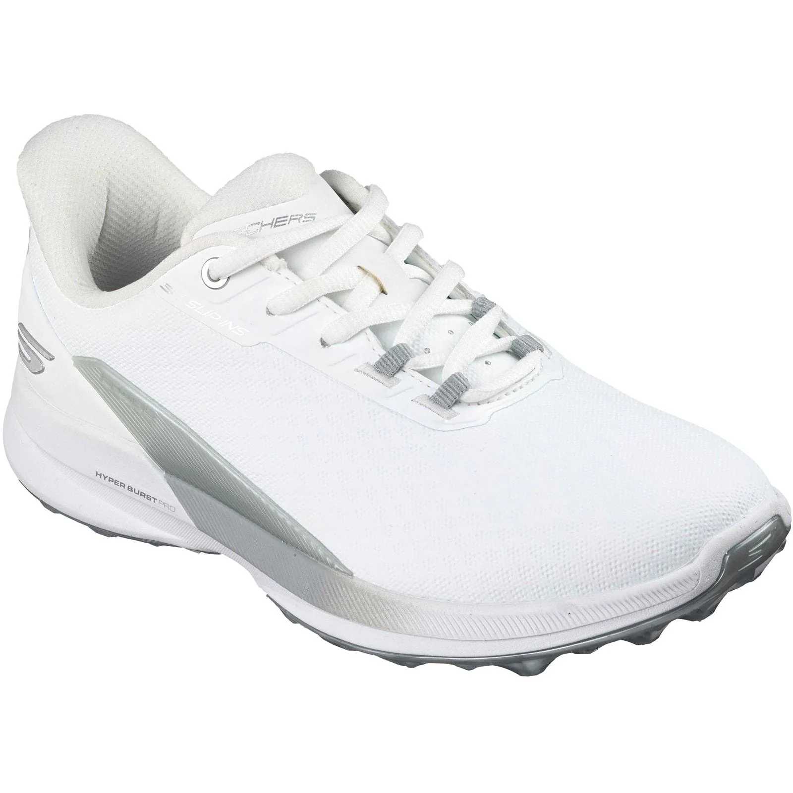 Skechers Womens Skechers Pure Slip Ins Golf Shoes White/Silver - Image 5