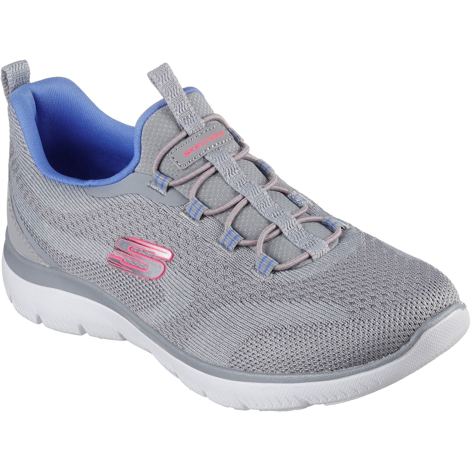 Skechers Womens Summits New Nature Shoes Grey/Multi - Image 5