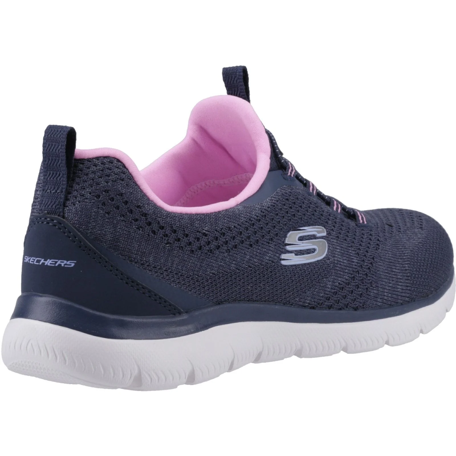 Skechers Womens Summits New Nature Shoes Navy/Pink - Image 5