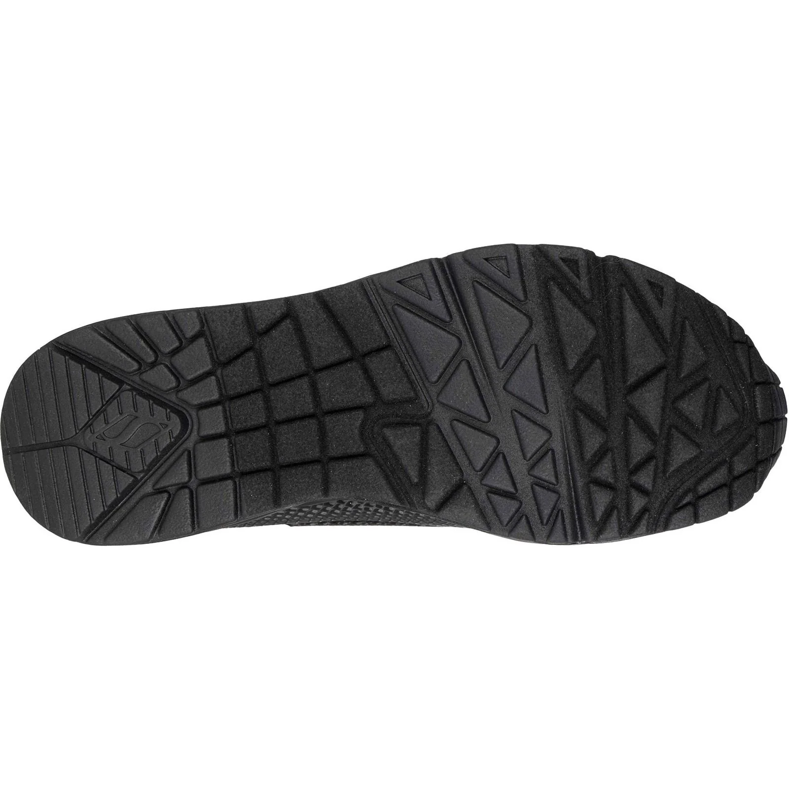 Skechers Womens UNO - Shiny Scale Trainers Black - Image 4