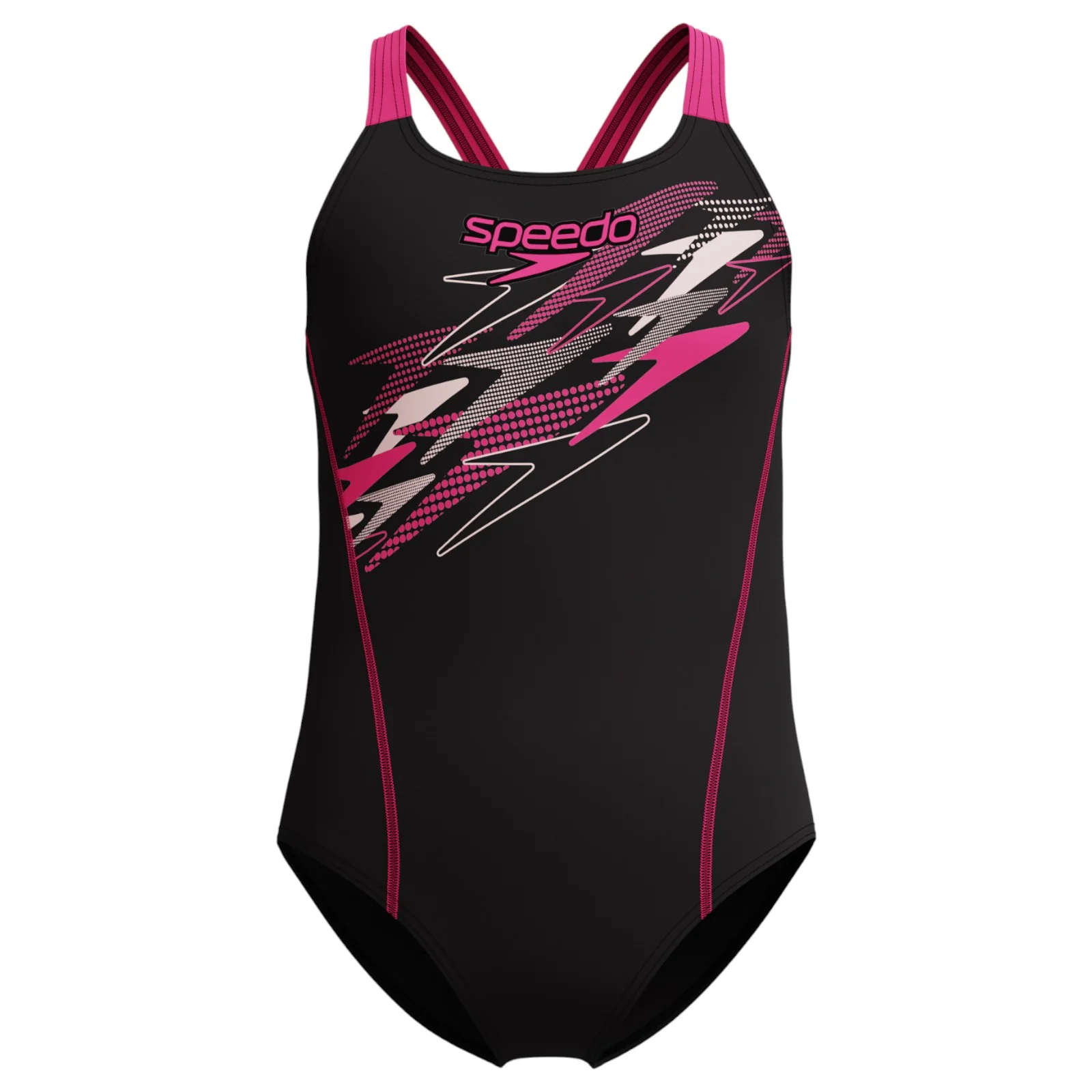 Speedo Medley Logo Medalist Girls One-Piece Swimsuit
