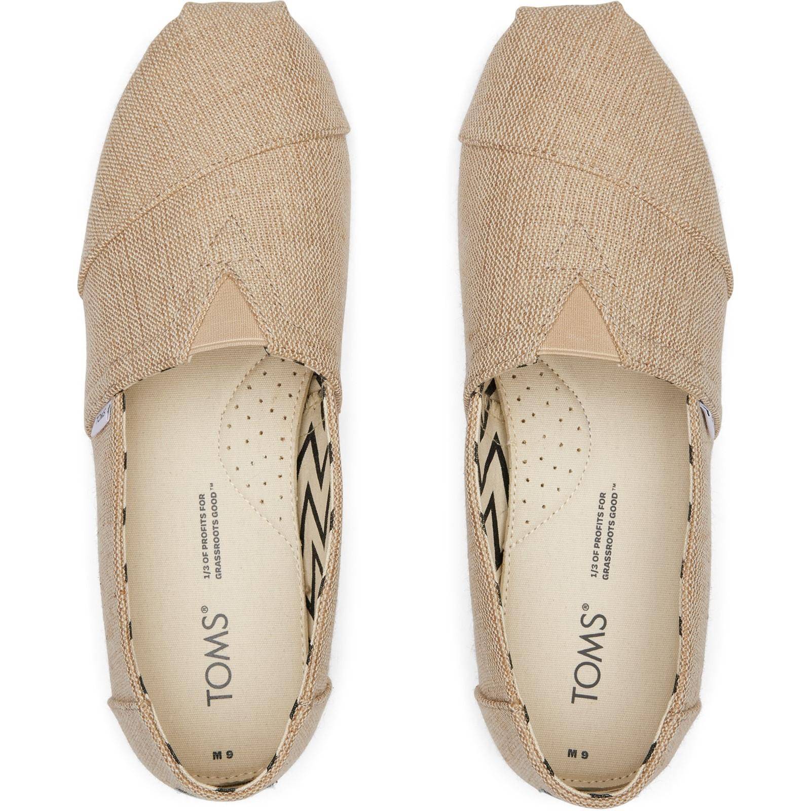 TOMS Mens Alpargata Shoes Natural Undyed - Image 4