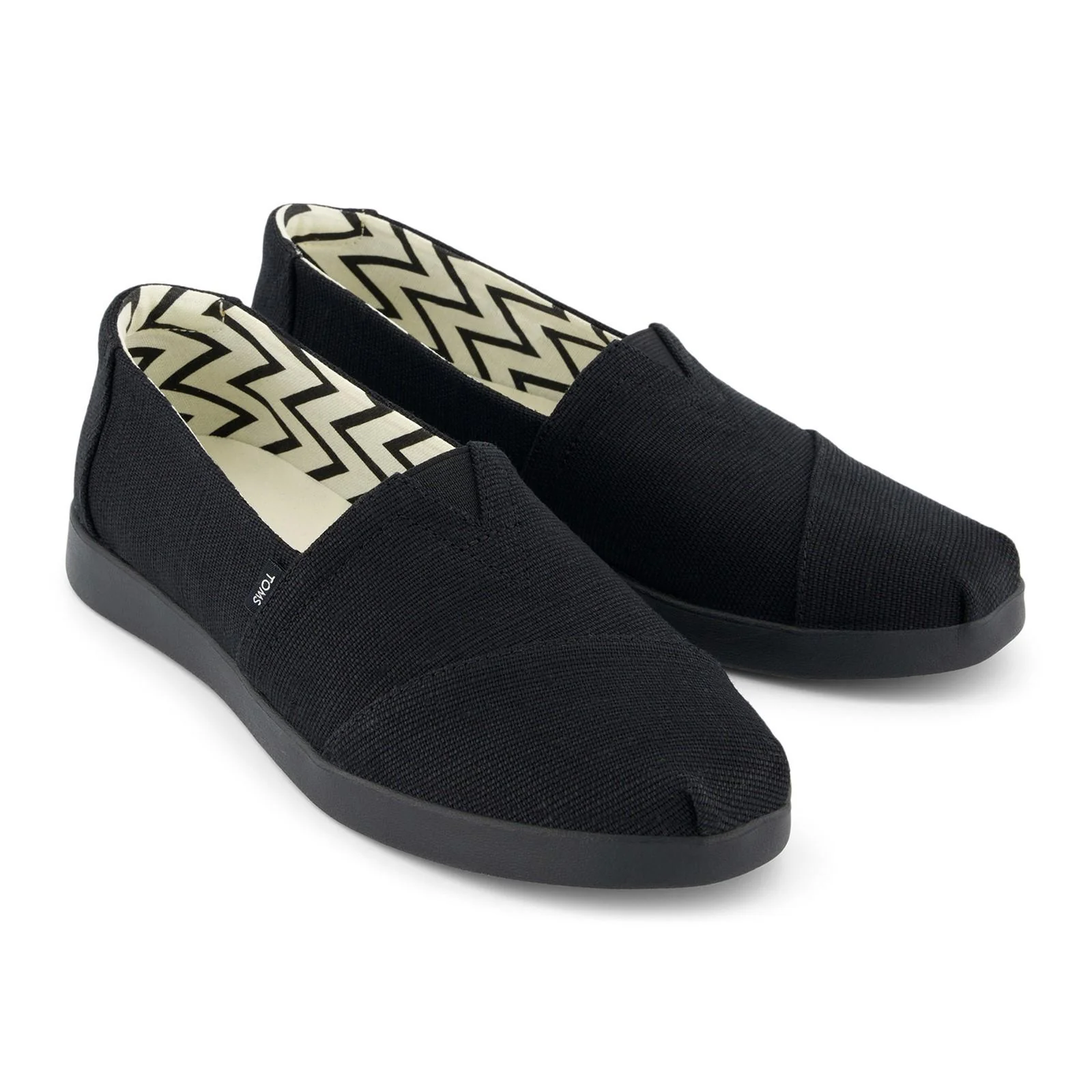 TOMS Womens Alpargata Plus Shoe Black/Black - Image 6