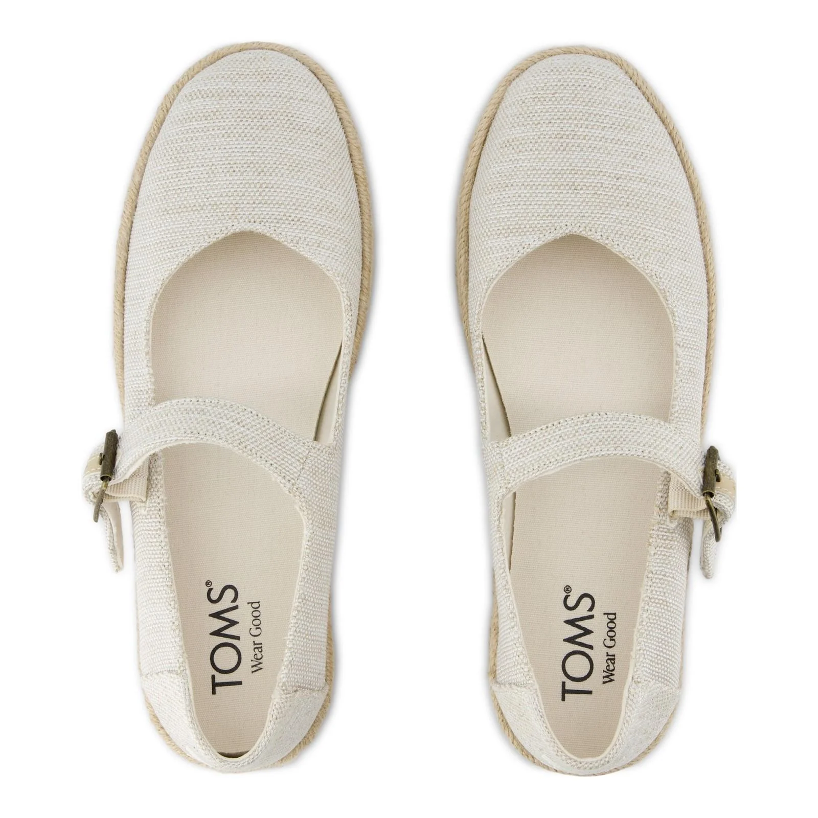 TOMS Womens Carolina Mary Jane Shoe Natural - Image 3