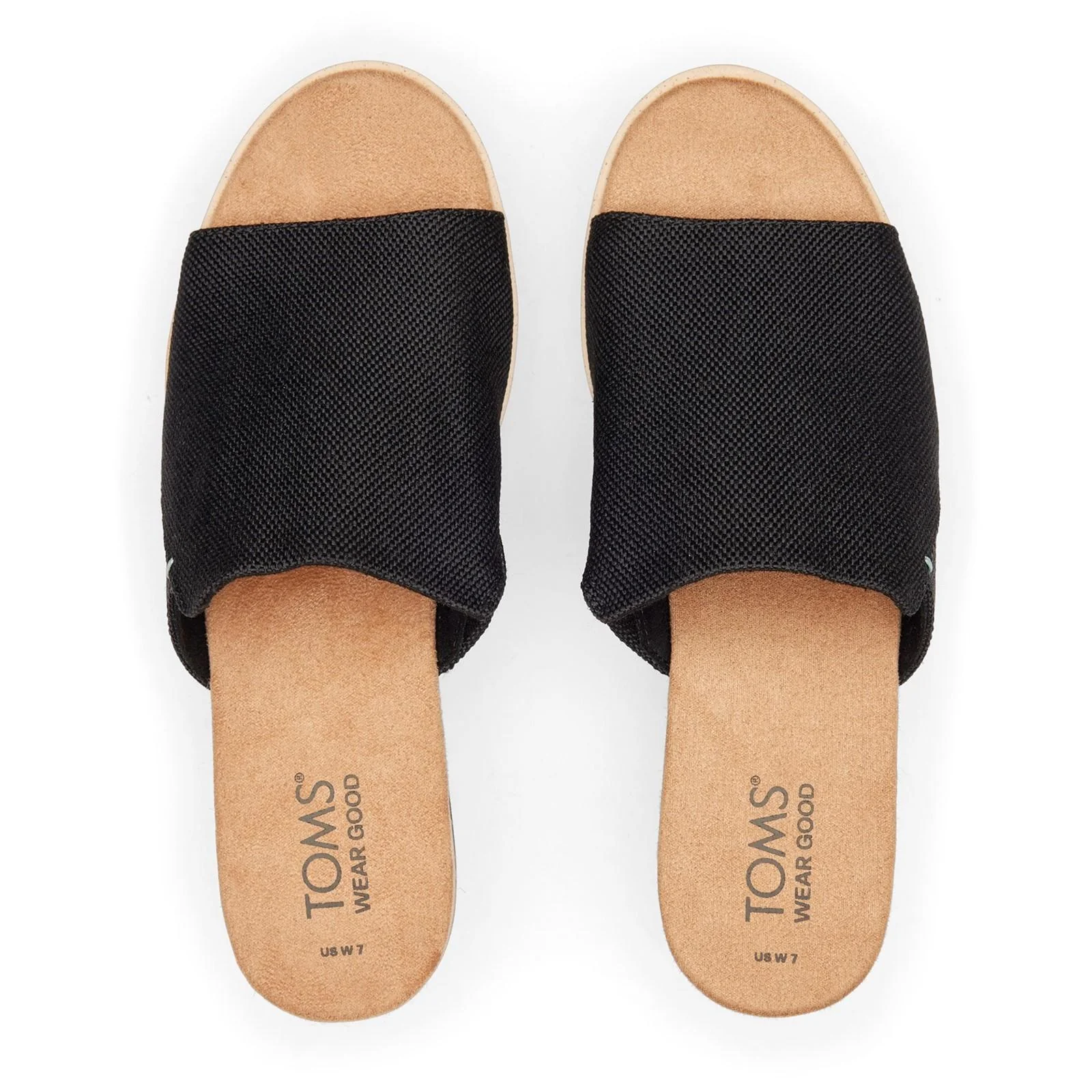 TOMS Womens Diana Mule Wedge Black - Image 3