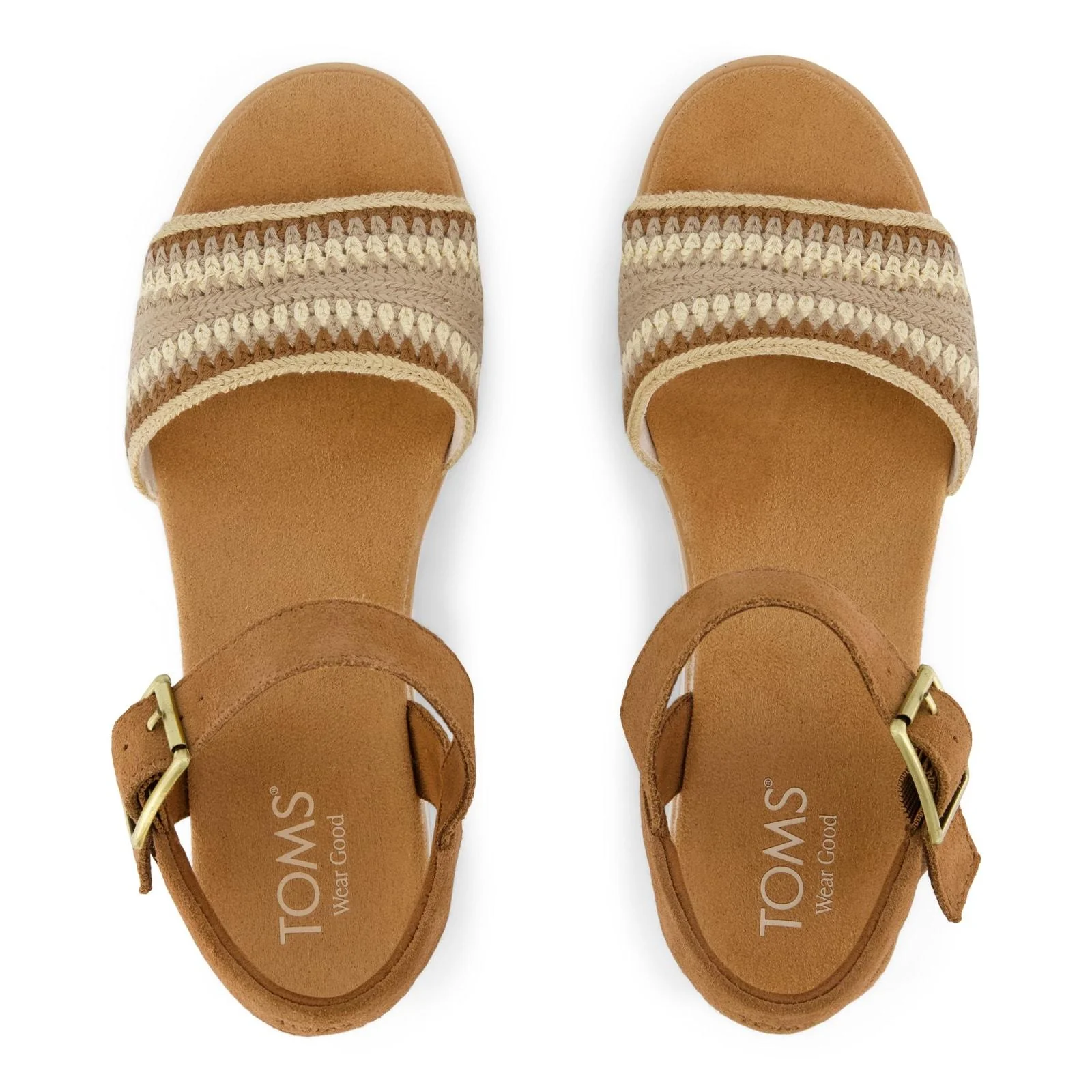 TOMS Womens Diana Wedge Dark Beige - Image 2