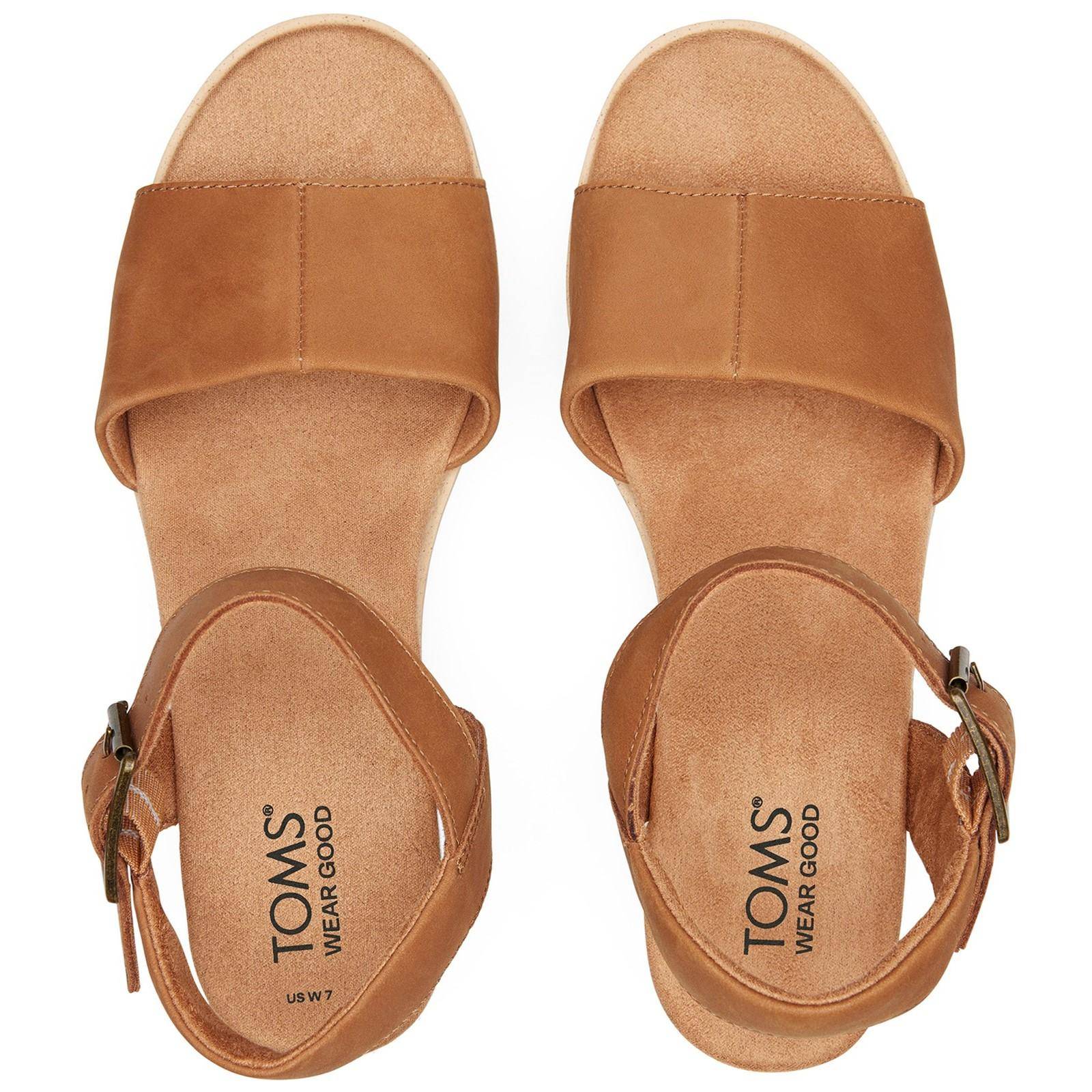 TOMS Womens Diana Wedge Tan - Image 3