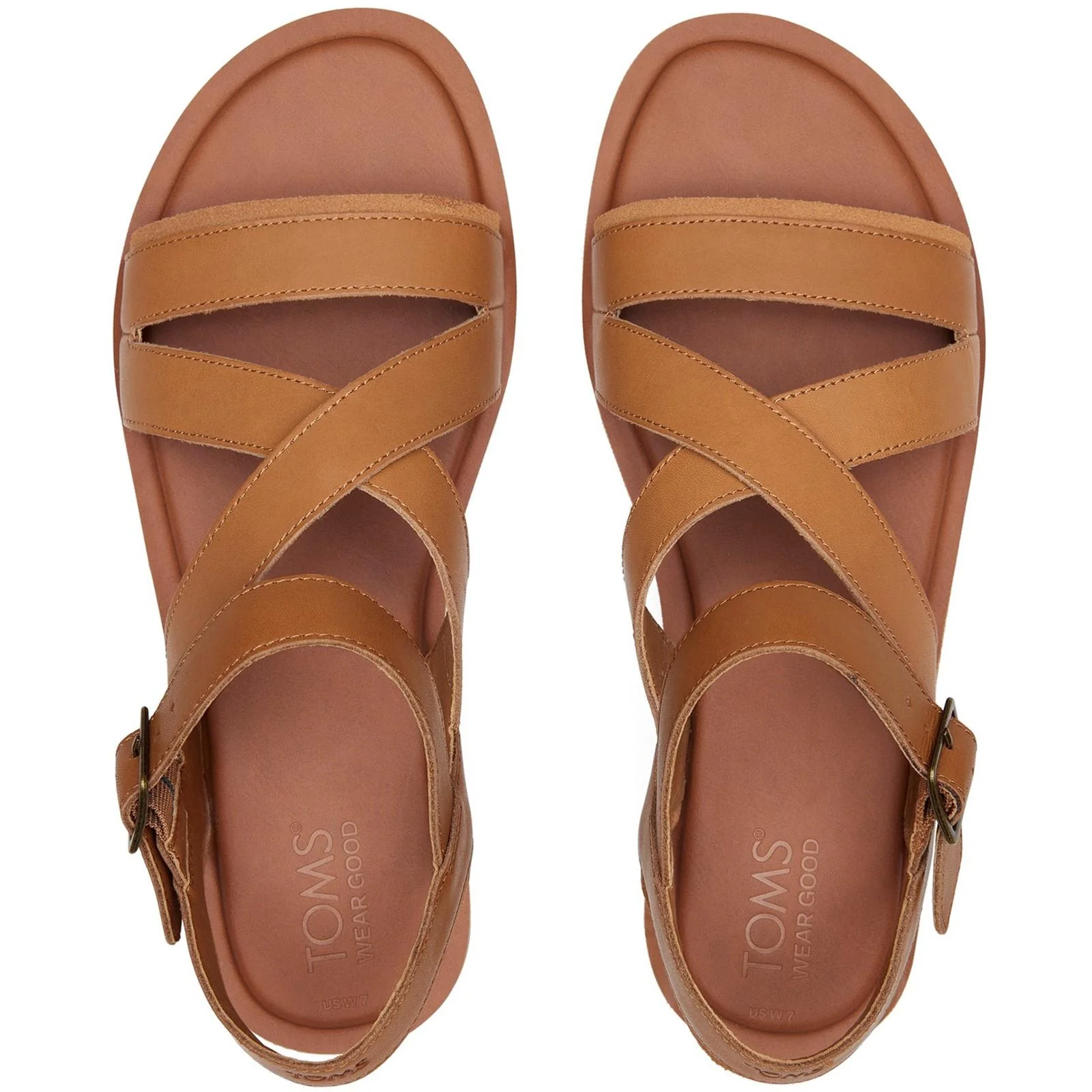 TOMS Womens Sloane Sandal Tan - Image 3
