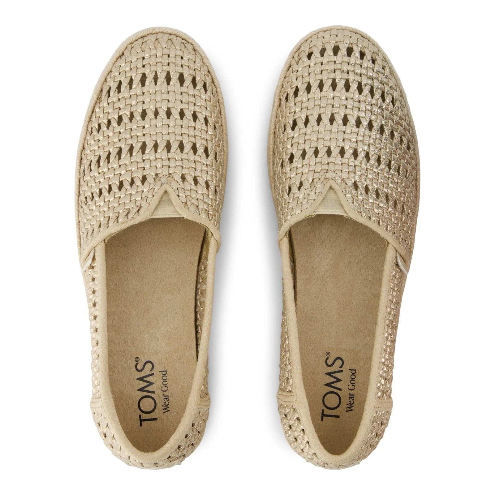 TOMS Womens Valencia Espadrille Champagne - Image 2