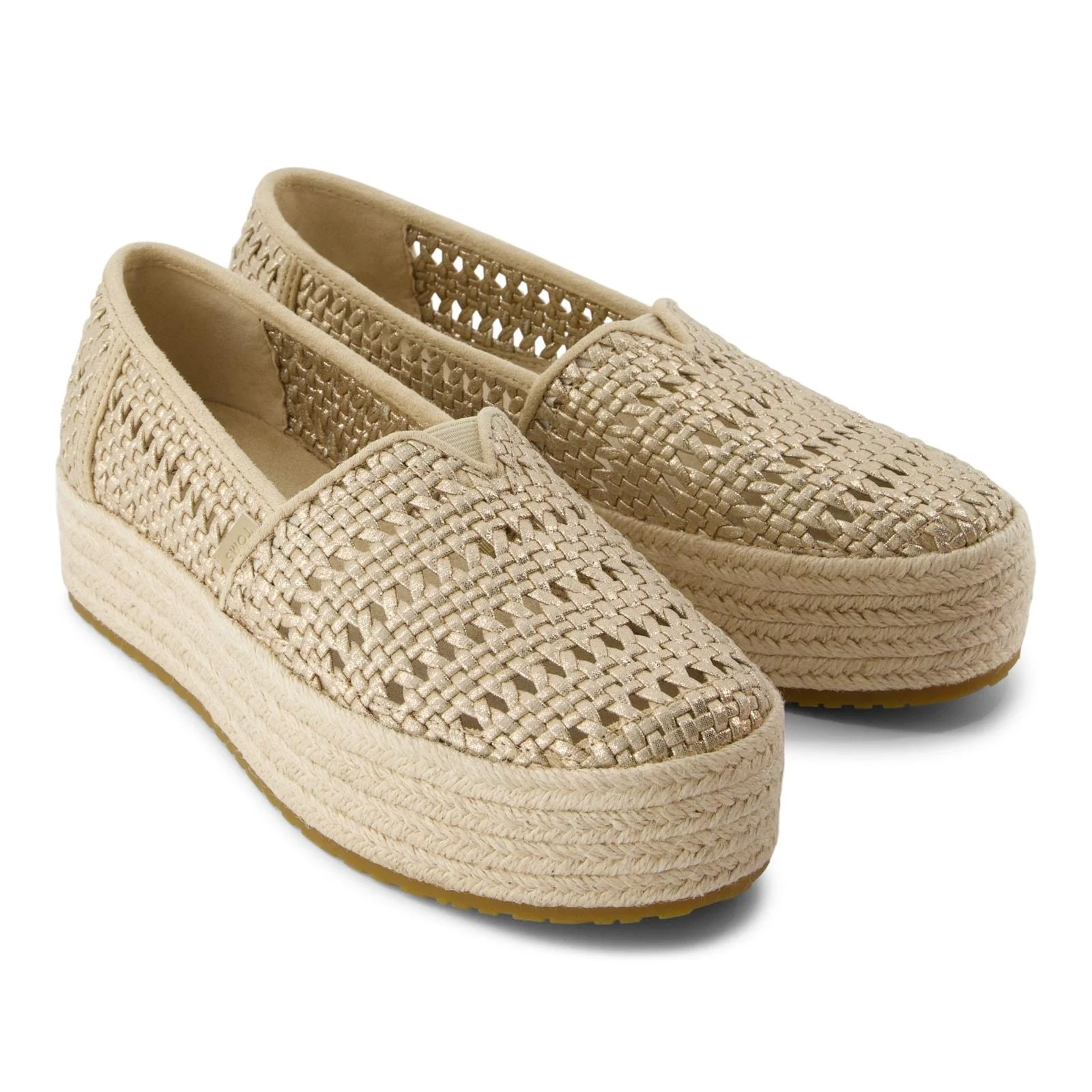 TOMS Womens Valencia Espadrille Champagne - Image 5