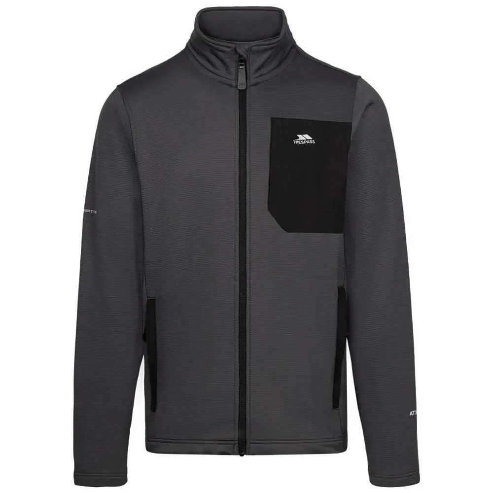 Trespass Mens Arranfore AT200 Fleece Jacket Storm Grey