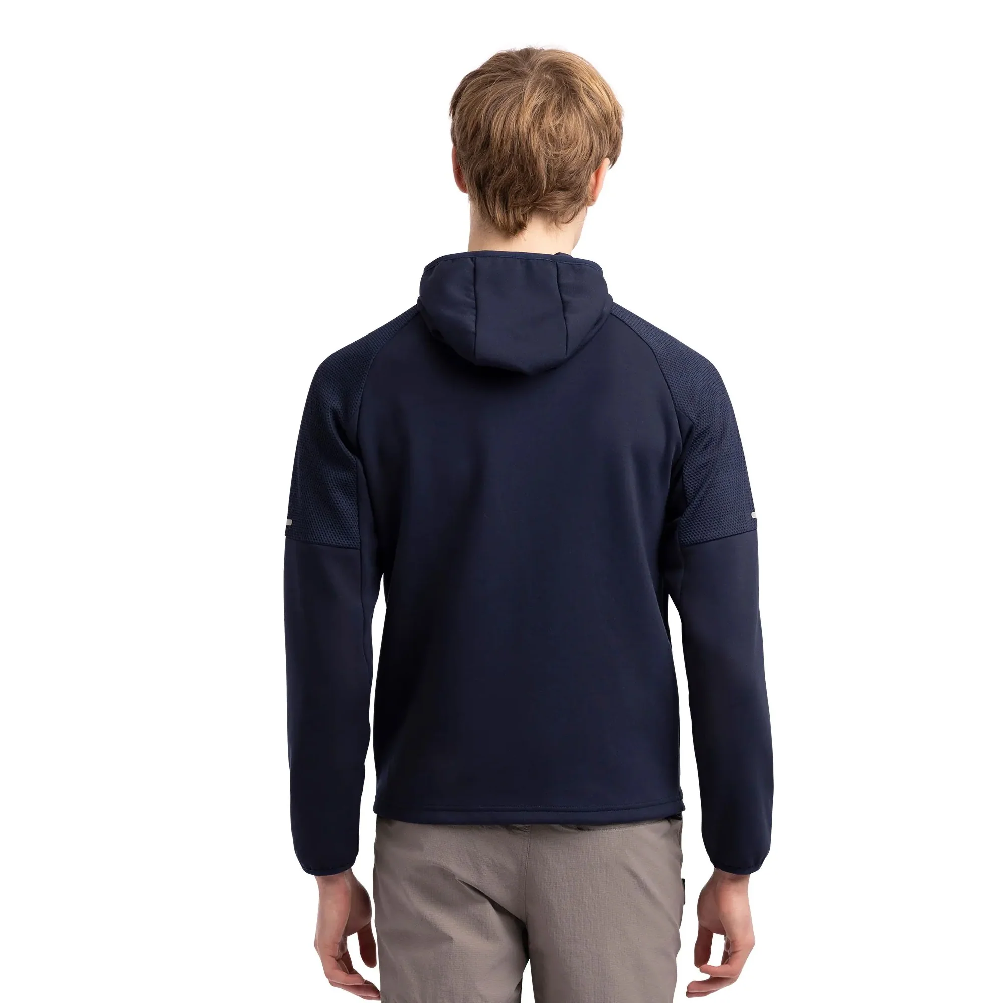 Trespass Mens Bani Active Full Zip Hoodie Navy - Image 3
