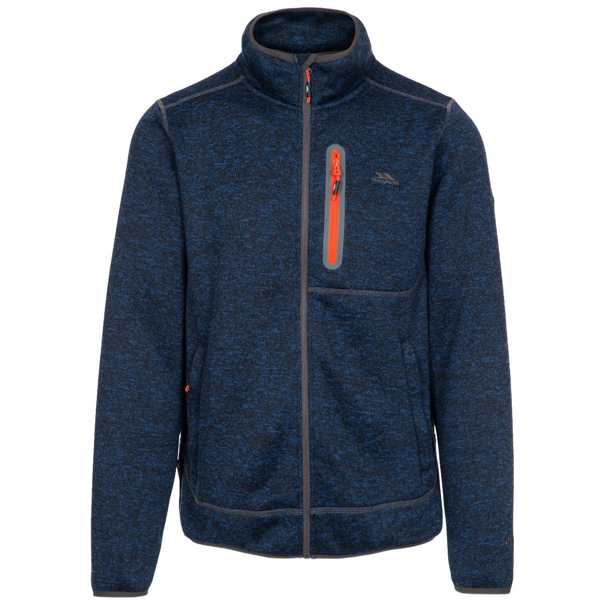 Trespass Mens Bingham Fleece Jacket Navy Marl