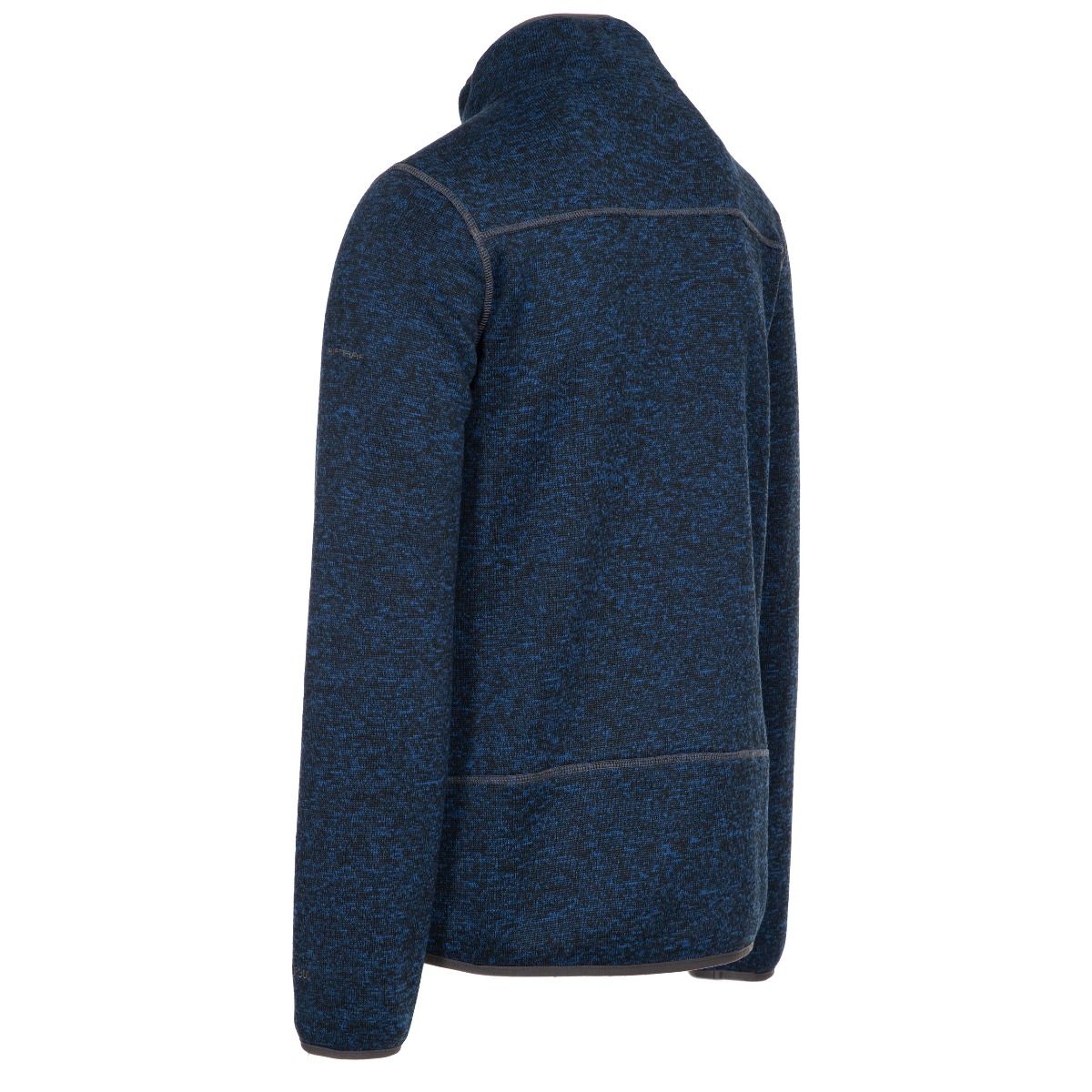 Trespass Mens Bingham Fleece Jacket Navy Marl - Image 2