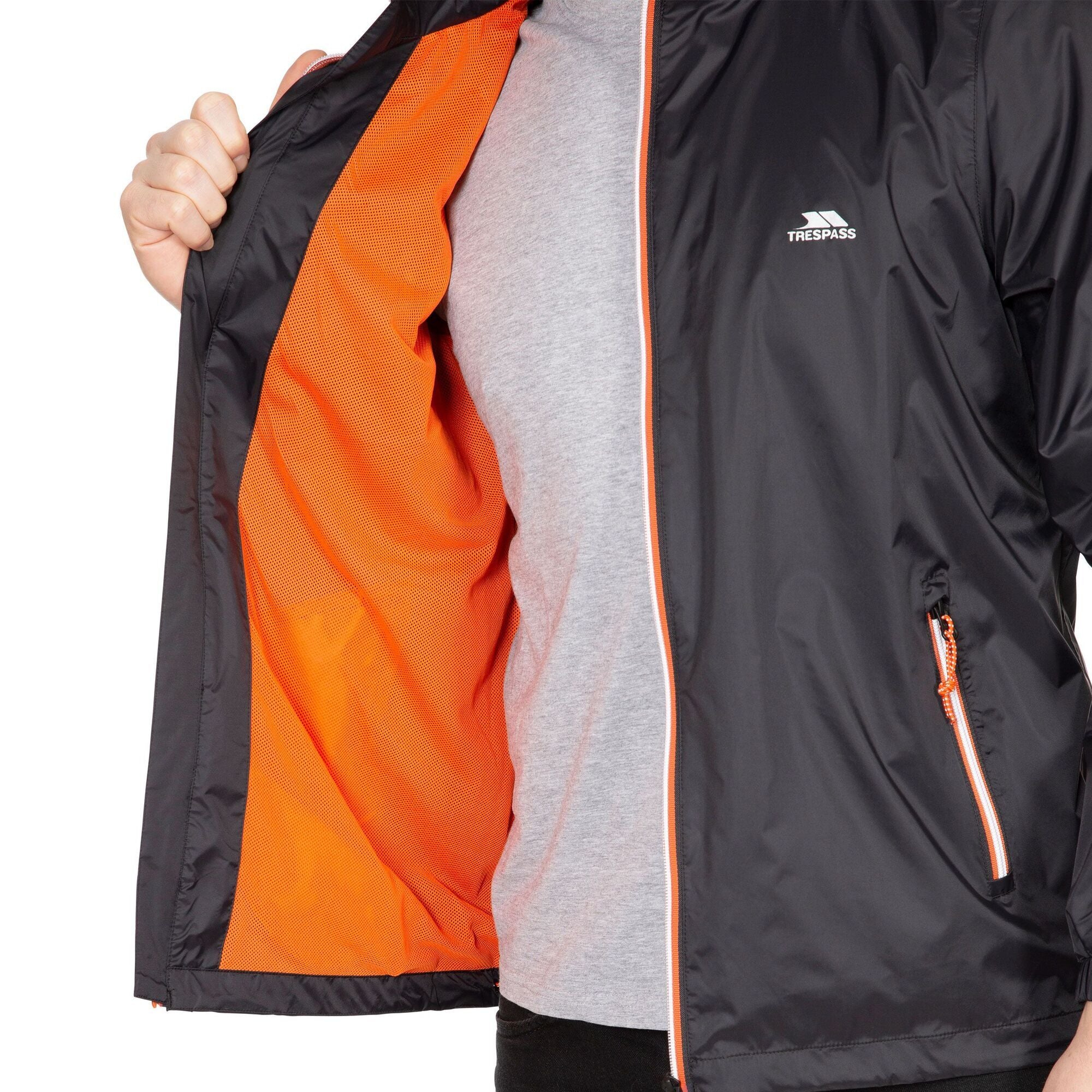 Trespass Mens Briar Waterproof Jacket Black - Image 3