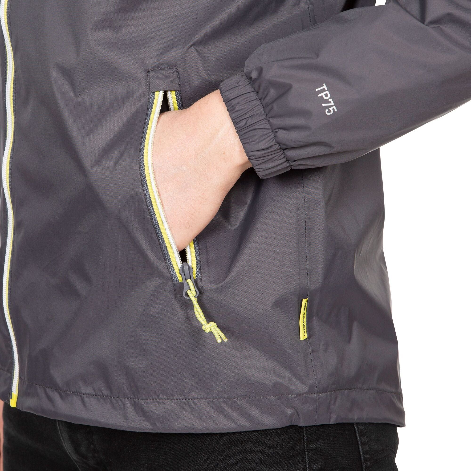 Trespass Mens Briar Waterproof Jacket Carbon - Image 3