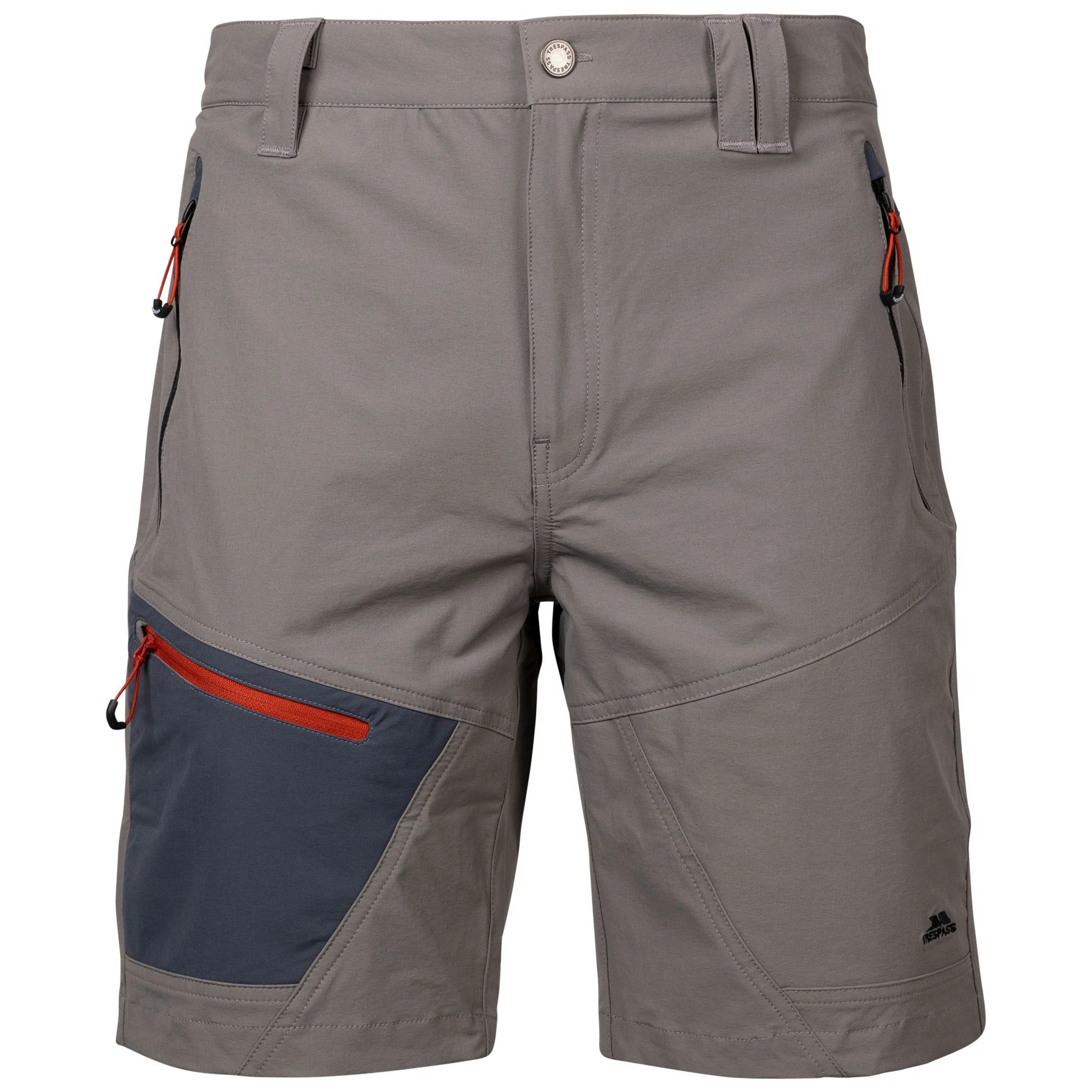 Trespass Mens Daars Casual Shorts Storm Grey