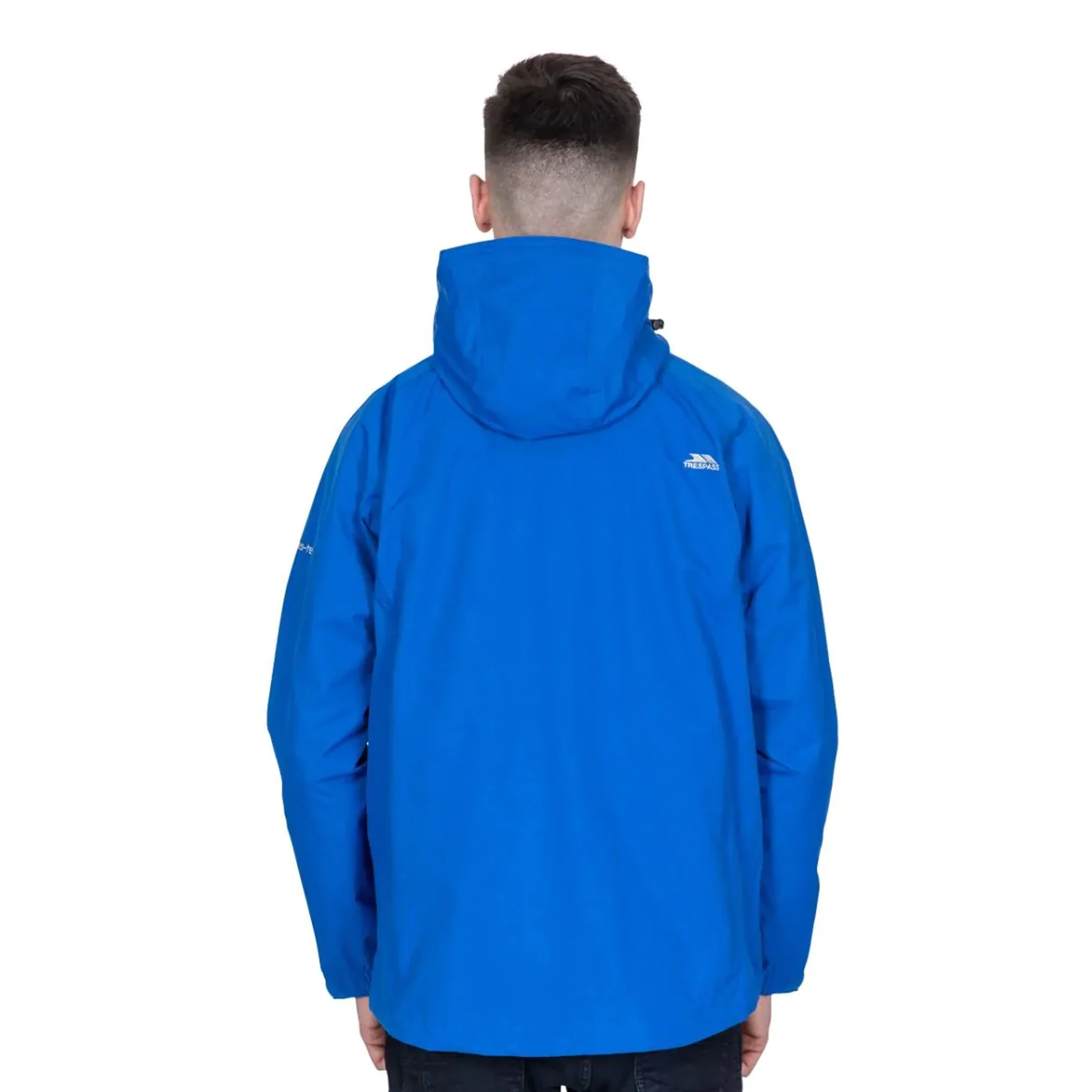 Trespass Mens Edwards II Waterproof Jacket Blue - Image 3