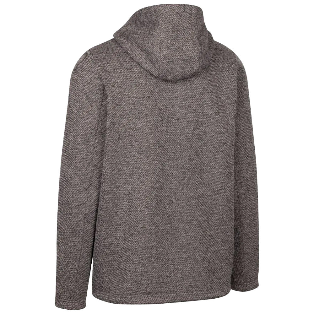 Trespass Mens Faddiley Hoodie Grey Marl - Image 2