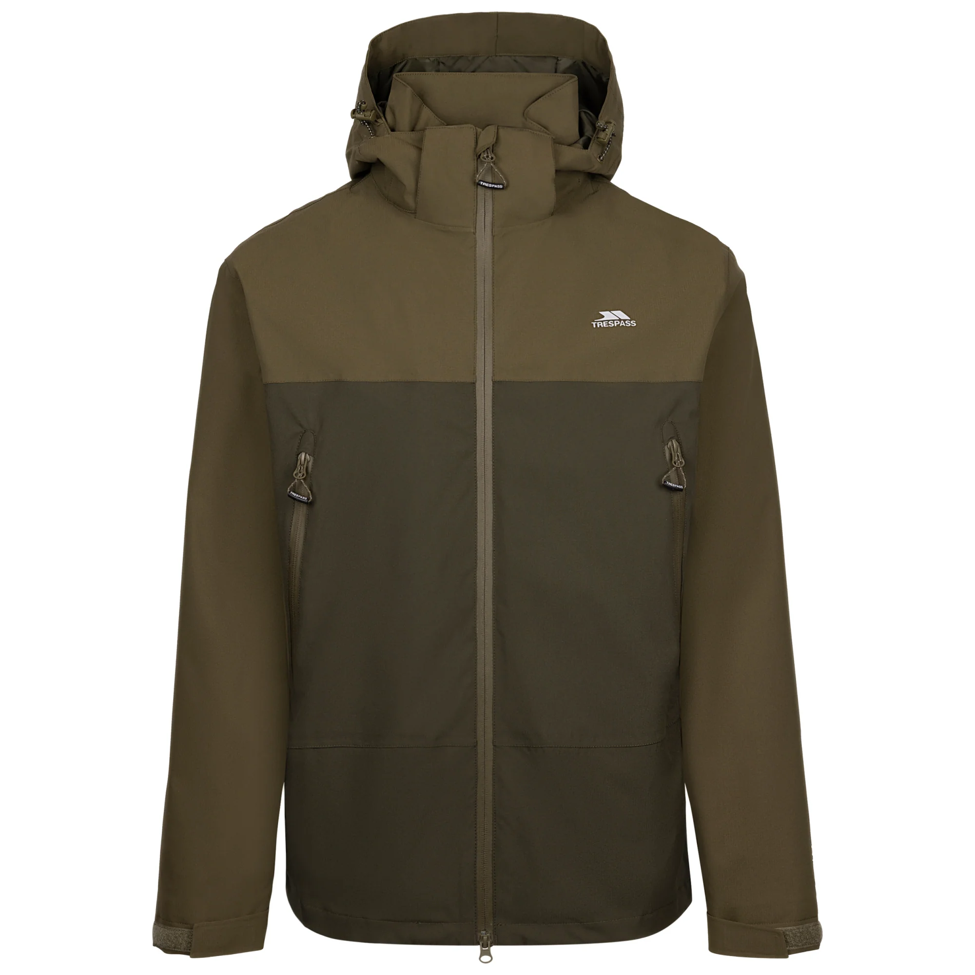 Trespass Mens Fahamore Waterproof Jacket Marshland