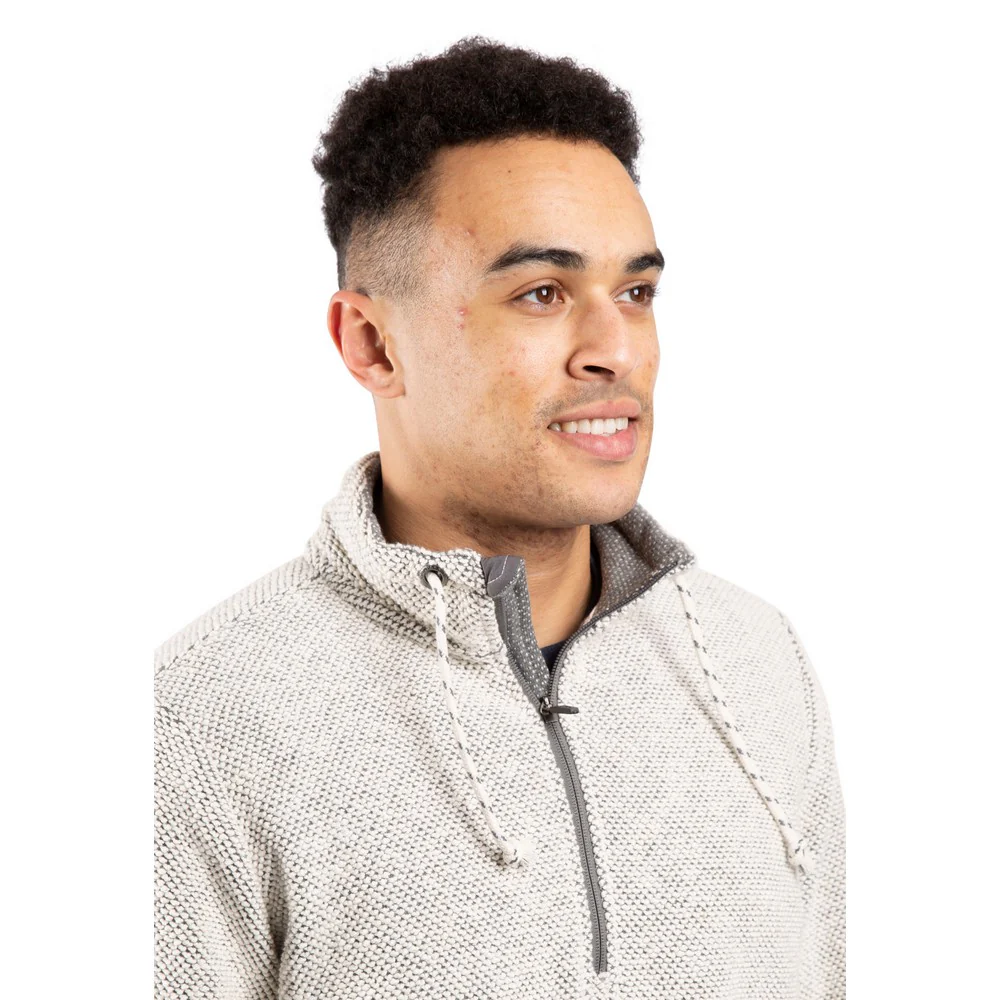 Trespass Mens Falmouthfloss Sweatshirt Off White - Image 3
