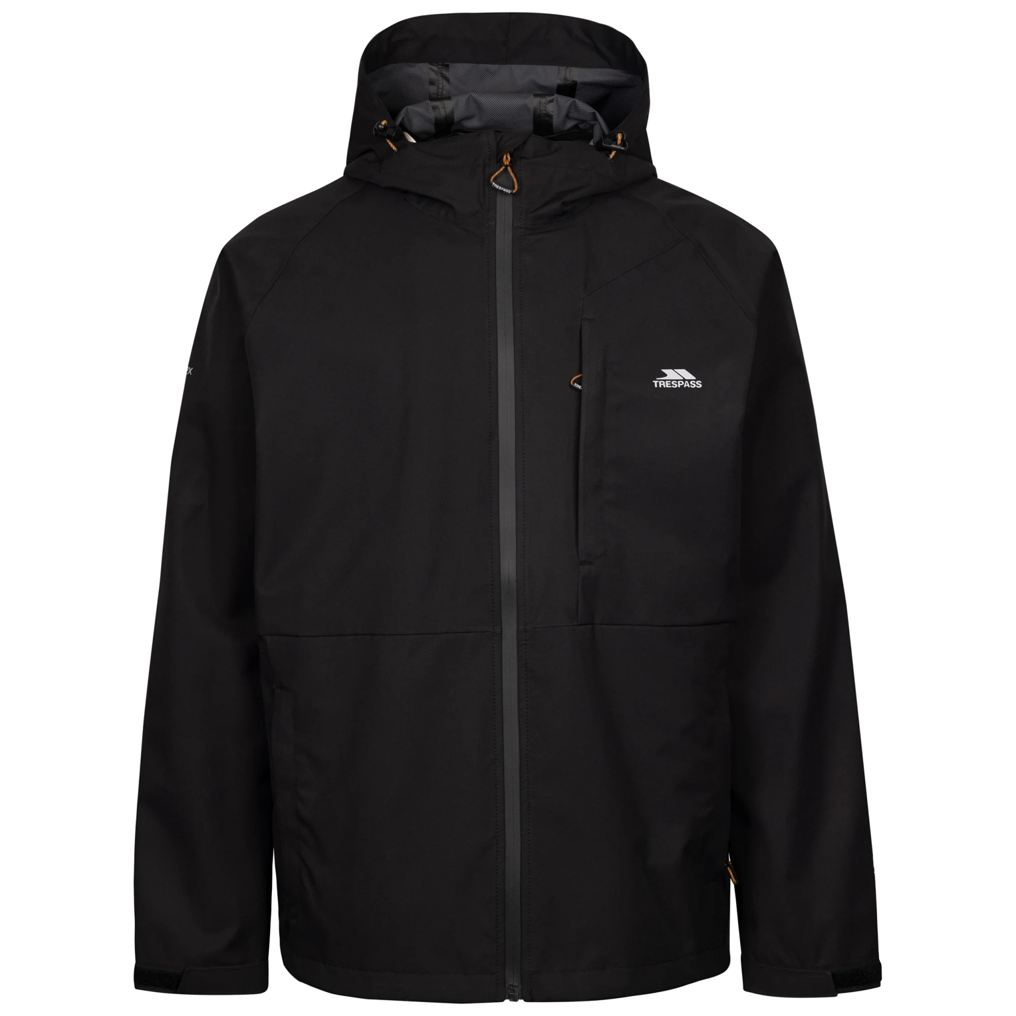 Trespass Mens Ferryhill Waterproof Jacket Black