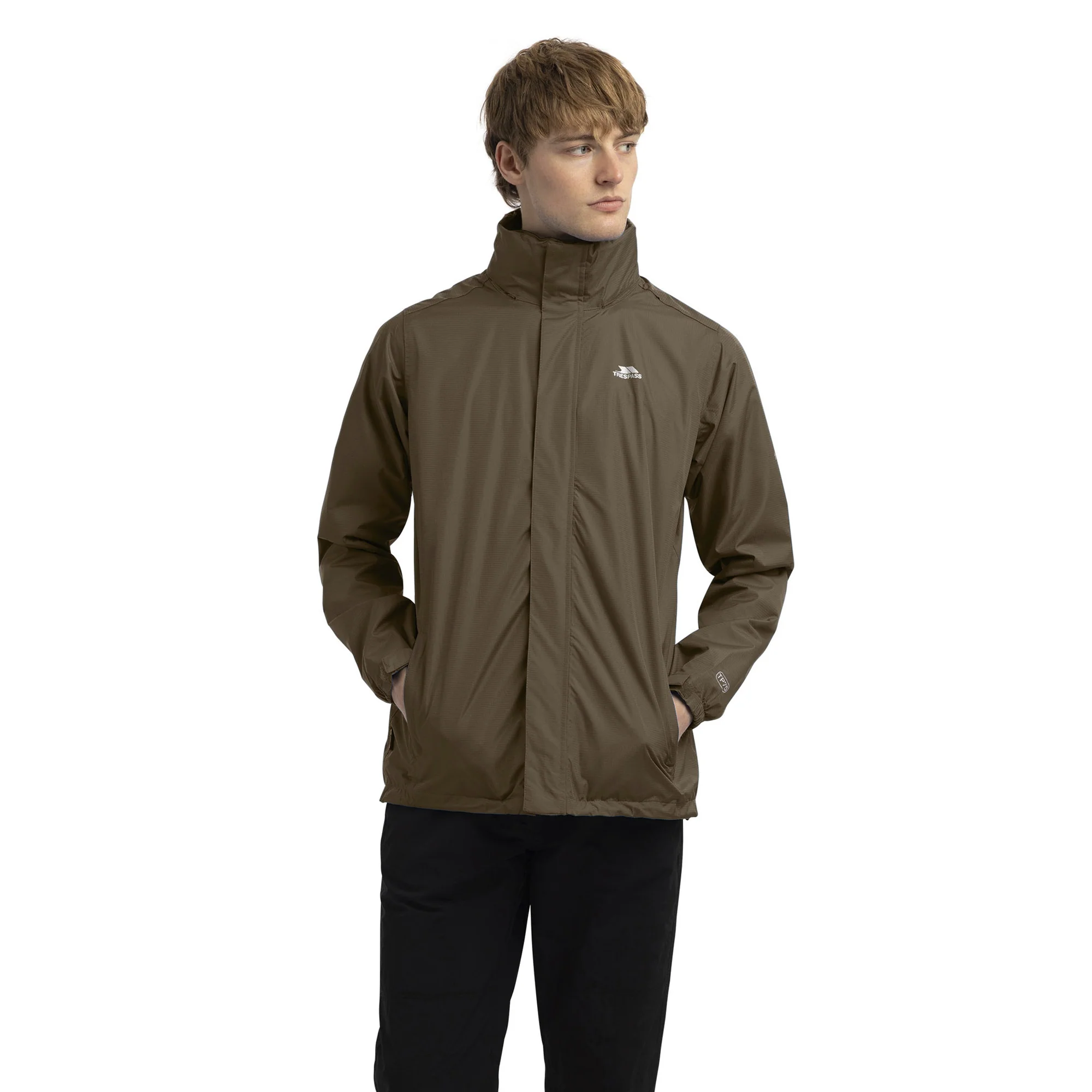 Trespass Mens Fraser II Waterproof Jacket Dark Vine - Image 3