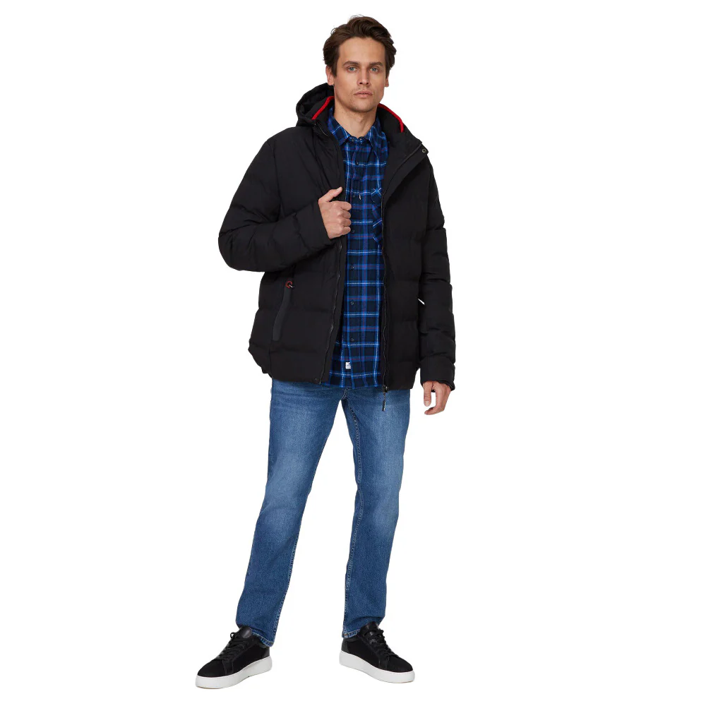 Trespass Mens Habbton Padded Jacket Black - Image 4