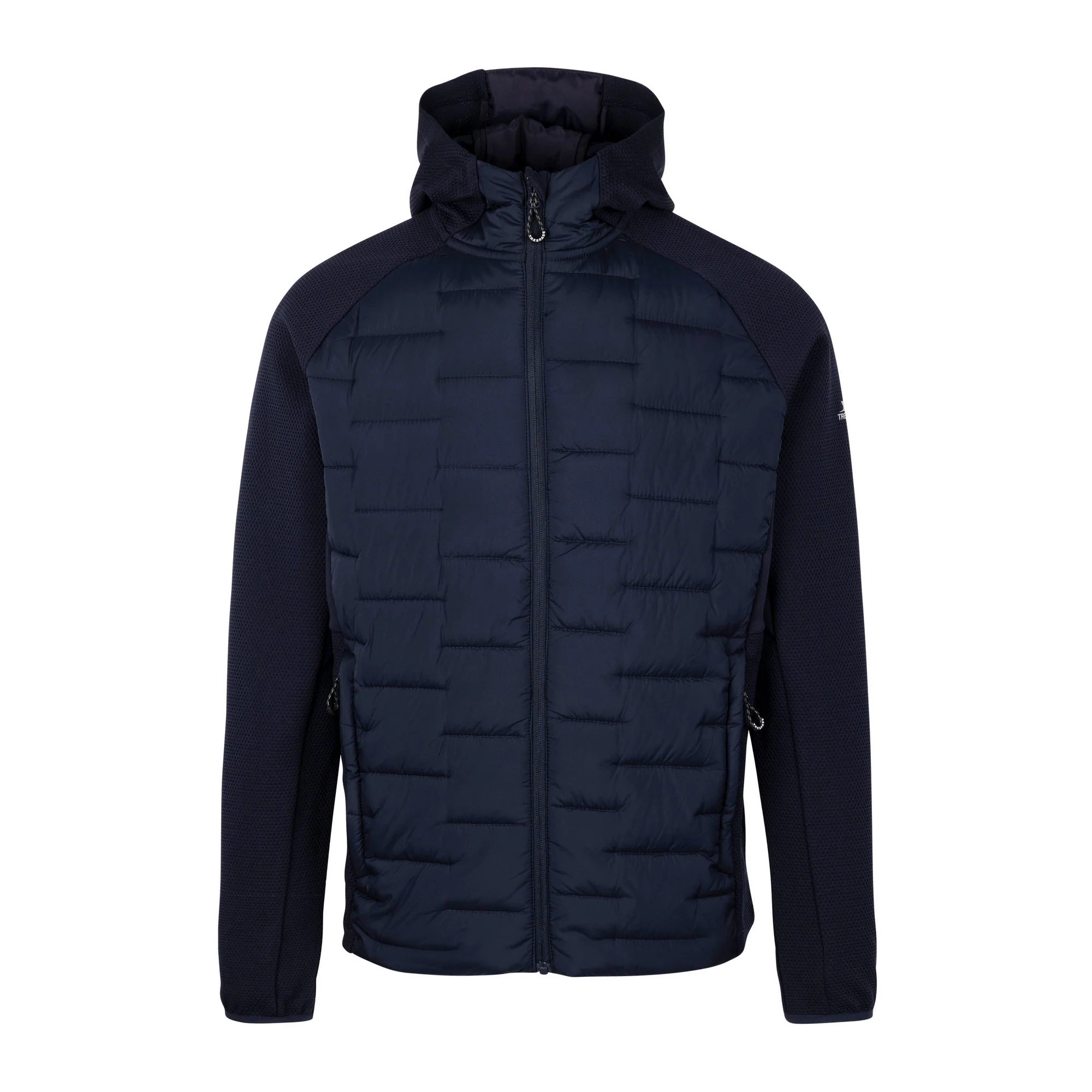 Trespass Mens Heber Hybrid Hoodie Navy