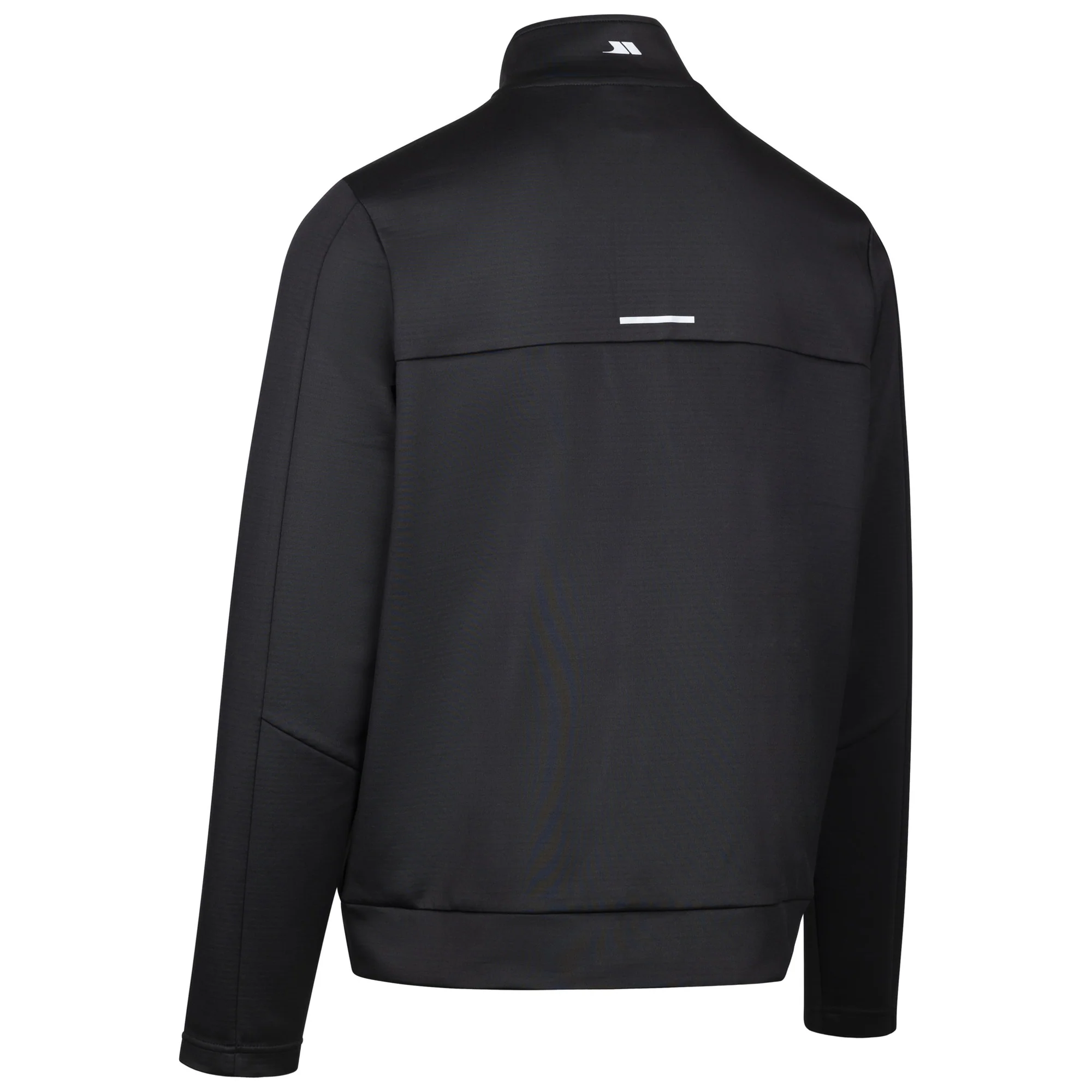 Trespass Mens Jay Quarter Zip Long-Sleeved Top Black - Image 2