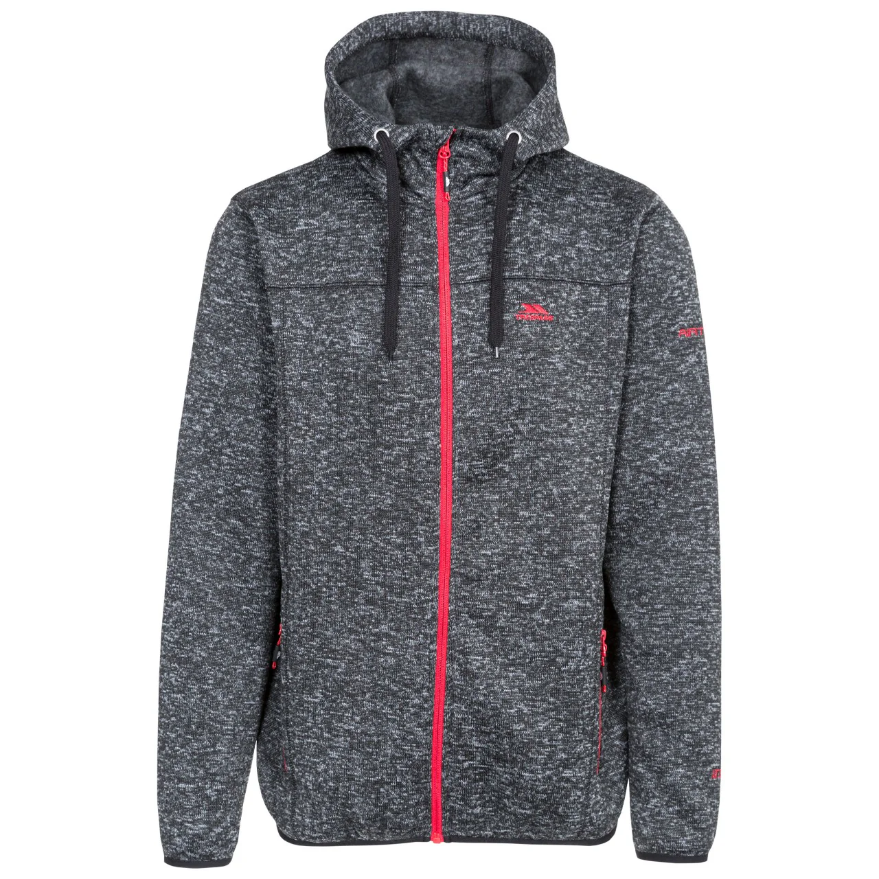 Trespass Mens Odeno Fleece Jacket Black Marl