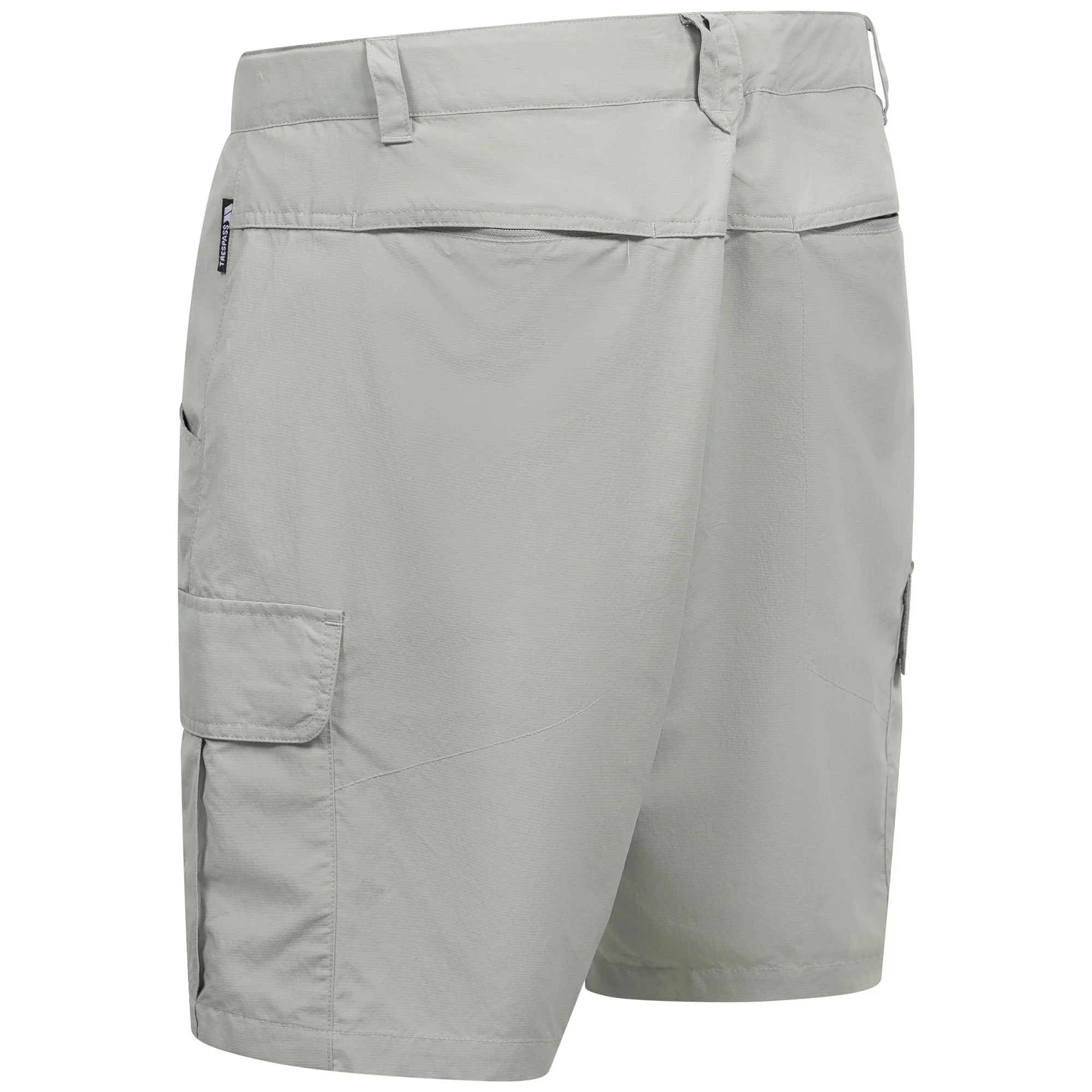 Trespass Mens Seumas Adventure Shorts Stone Grey - Image 2
