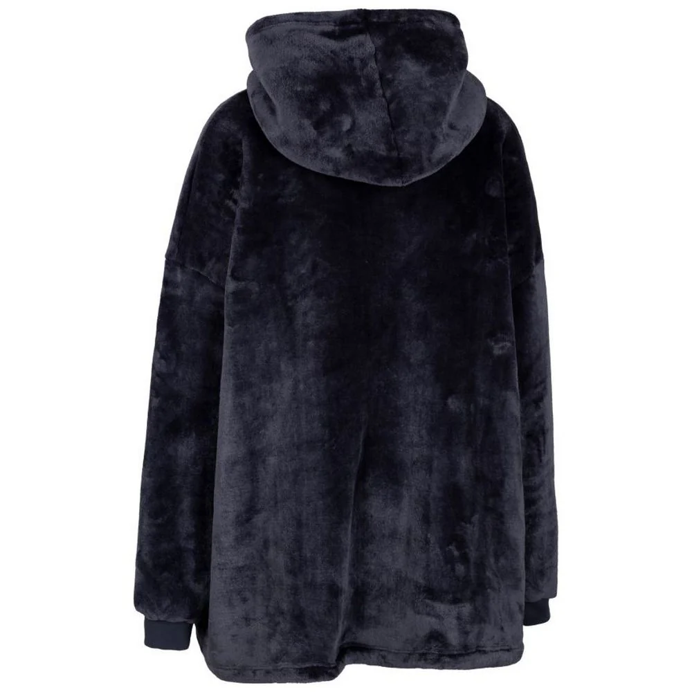 Trespass Unisex Adult Cosiness Oversized Hoodie Blanket Navy - Image 2