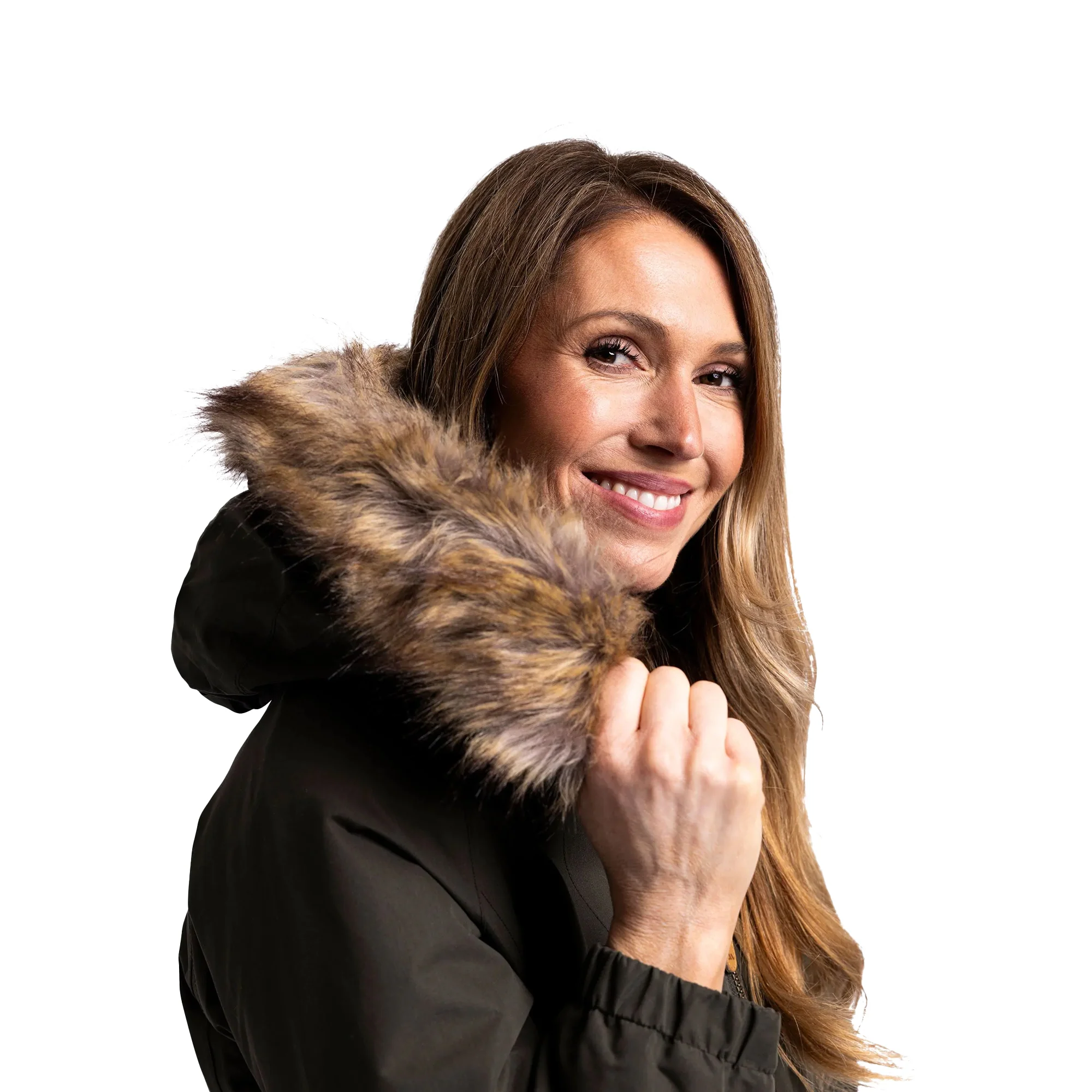 Trespass Womens Celebrity Insulated Longer Length Parka Jacket Dark Vine - Image 3