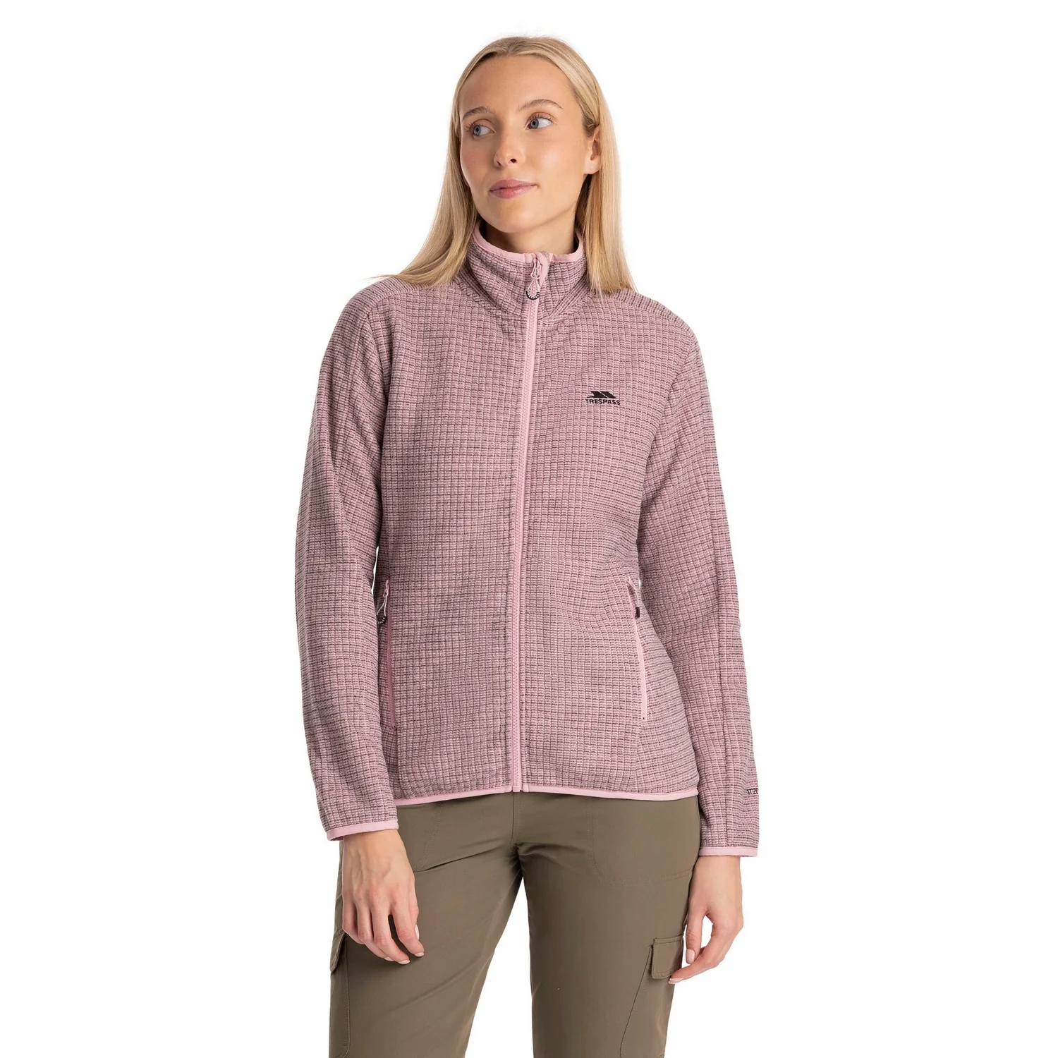 Trespass Womens Celia Fleece Jacket Carnation - Image 3
