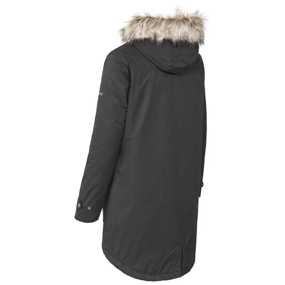 Trespass Womens Clea Waterproof Parka Black - Image 2