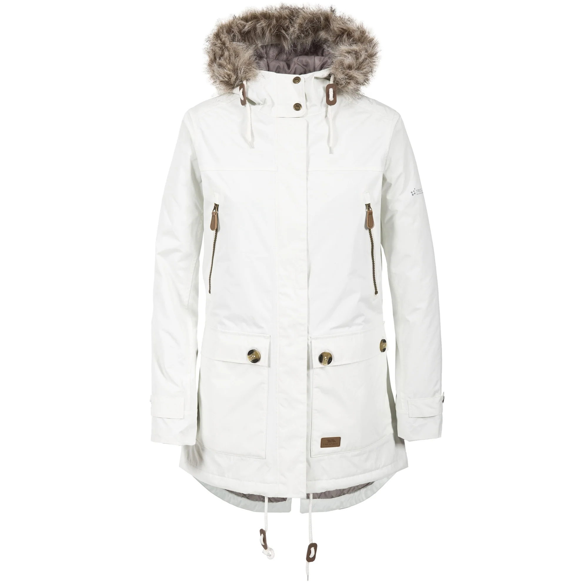 Trespass Womens Clea Waterproof Parka Ghost