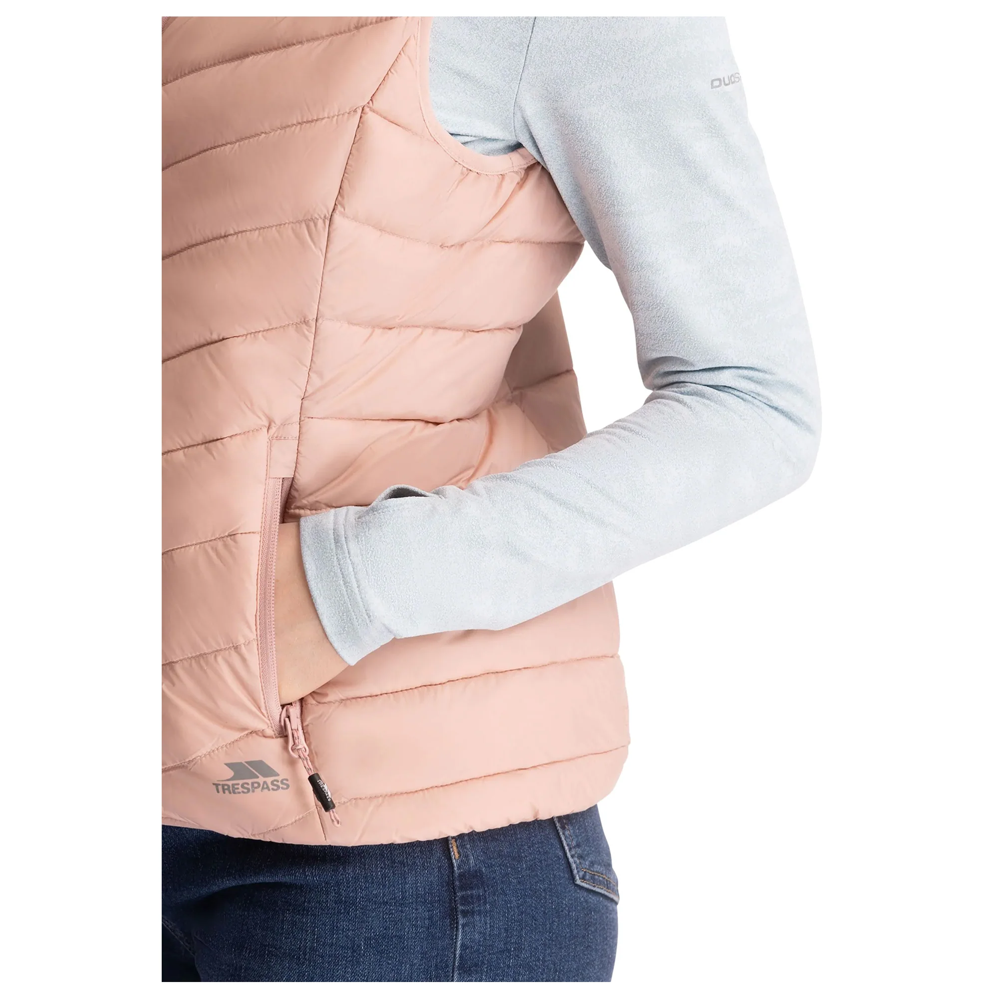 Trespass Womens Giana Down Gilet Misty Rose - Image 3